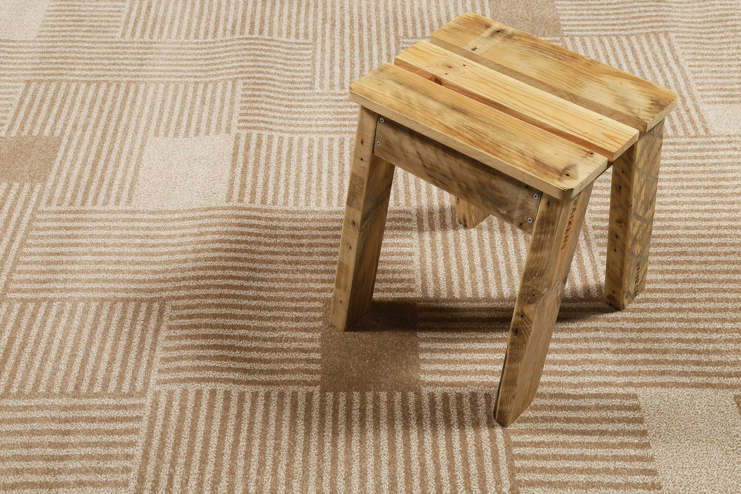 Esprit Teppich Beige Braun Kurzflor 