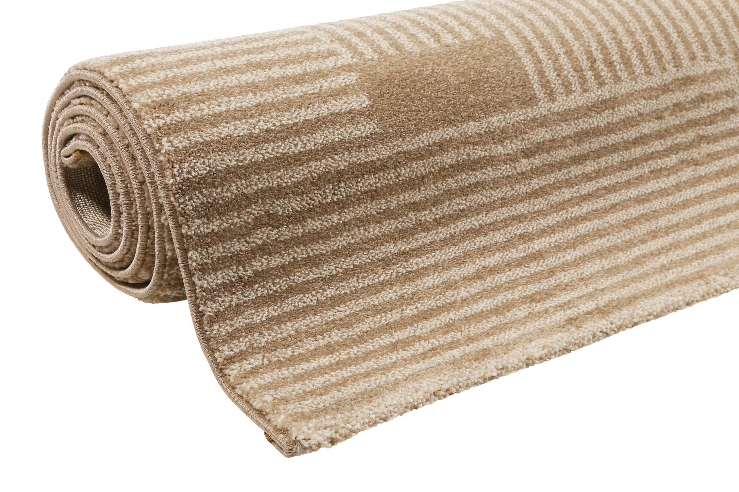 Esprit Teppich Beige Braun Kurzflor 