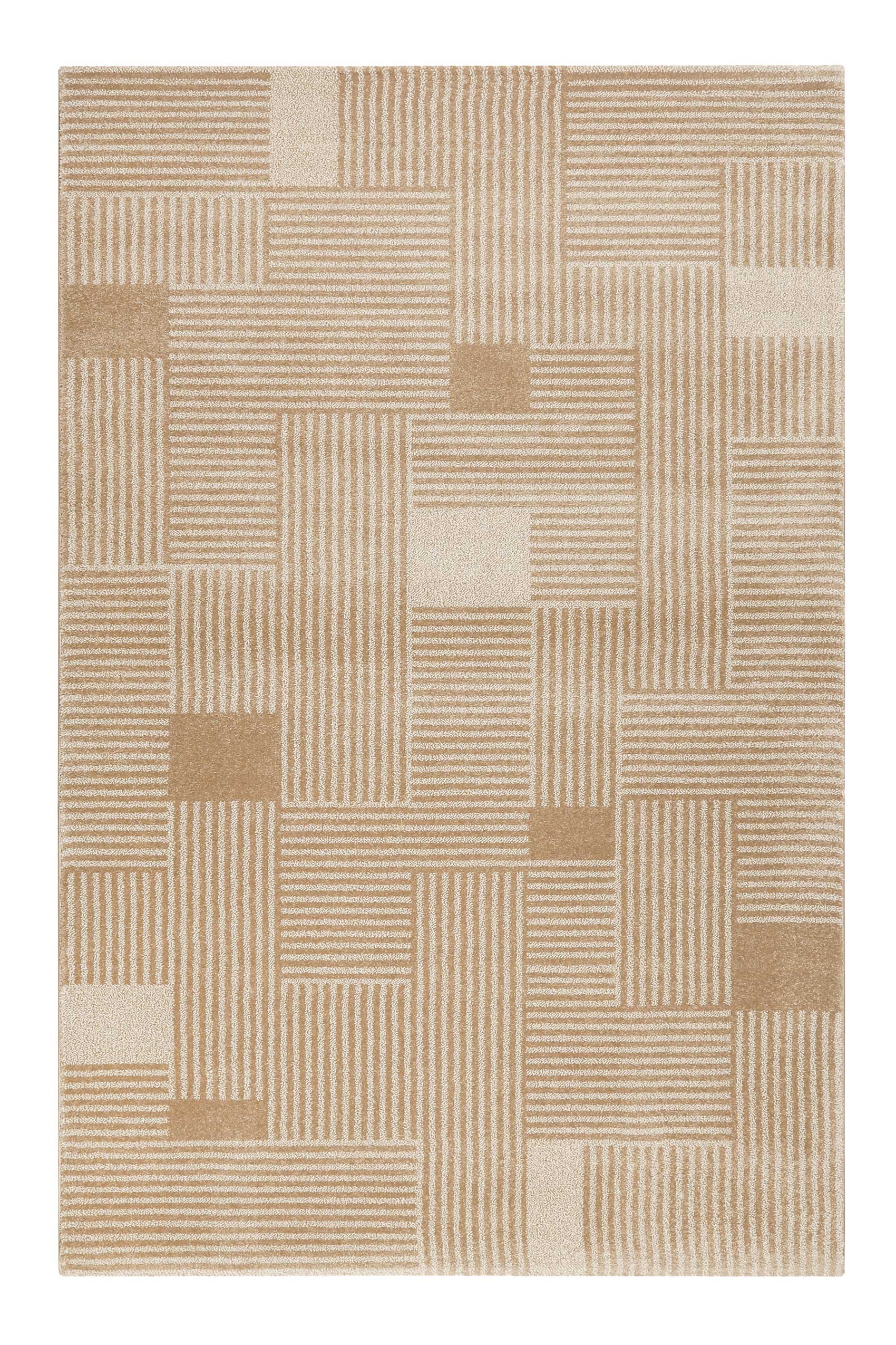 Esprit Teppich Beige Braun Kurzflor 