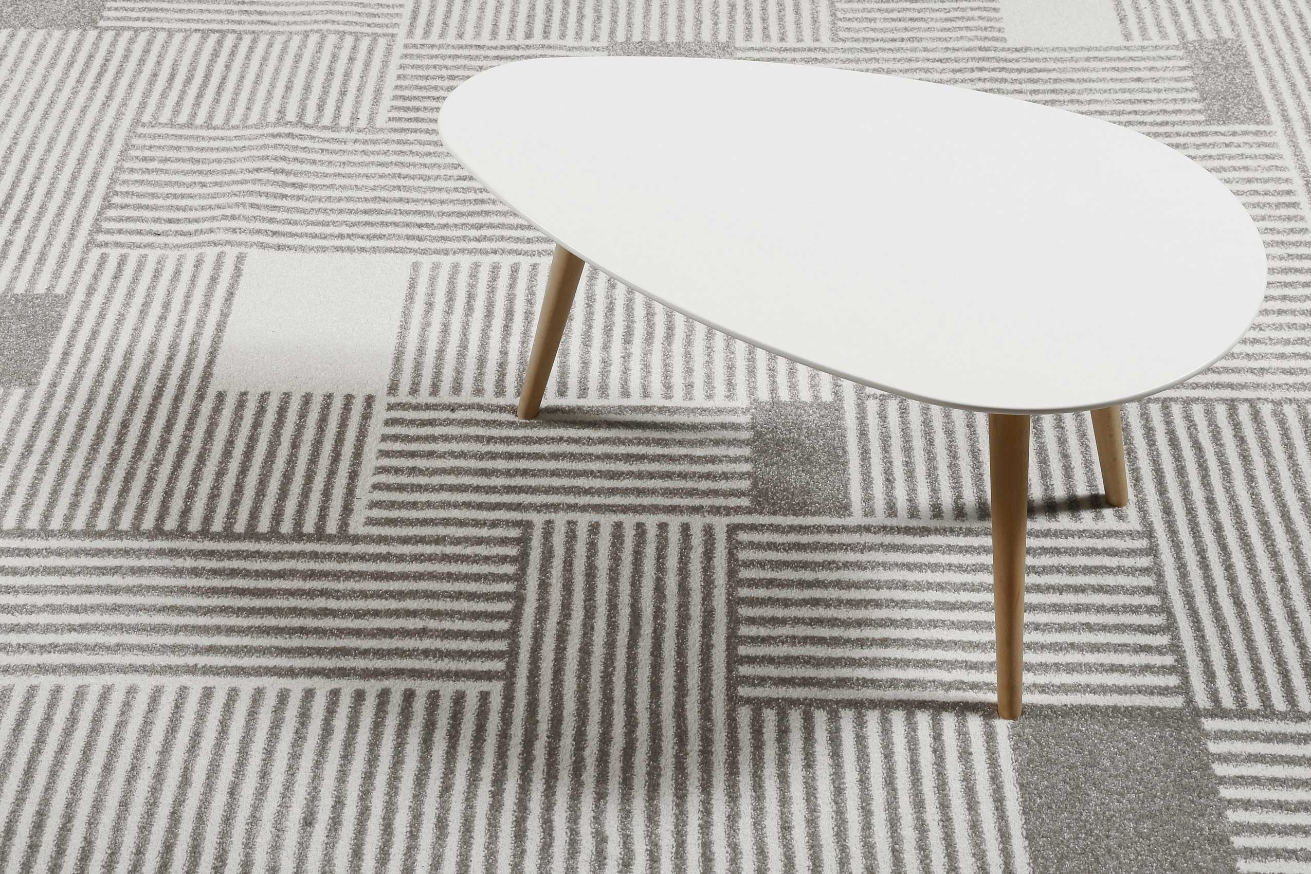 Esprit Teppich Grau Creme Beige Kurzflor » Joshua Trees « - Ansicht 6