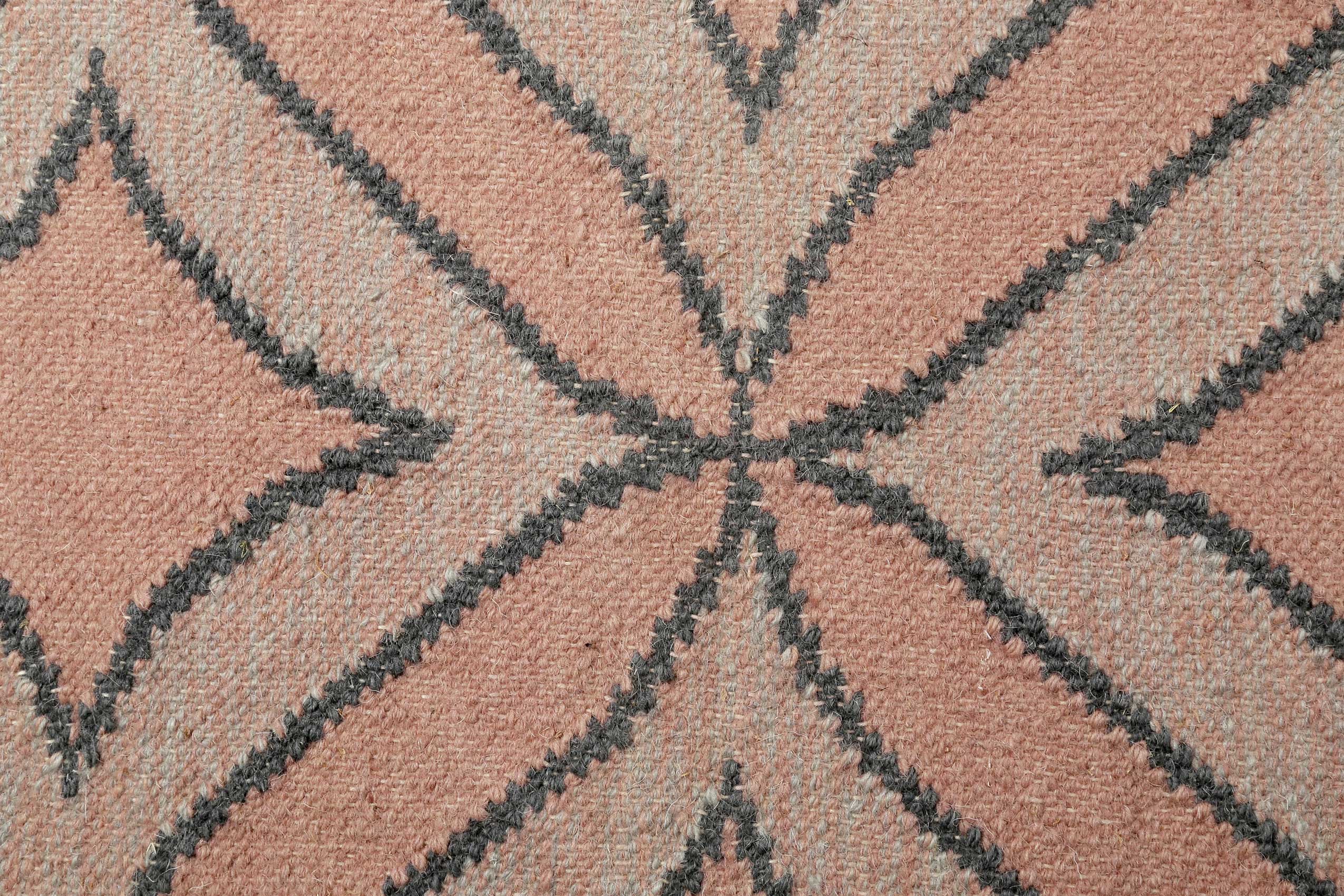 Esprit Kelim Teppich Rosa aus Wolle » Kian « - Ansicht 5