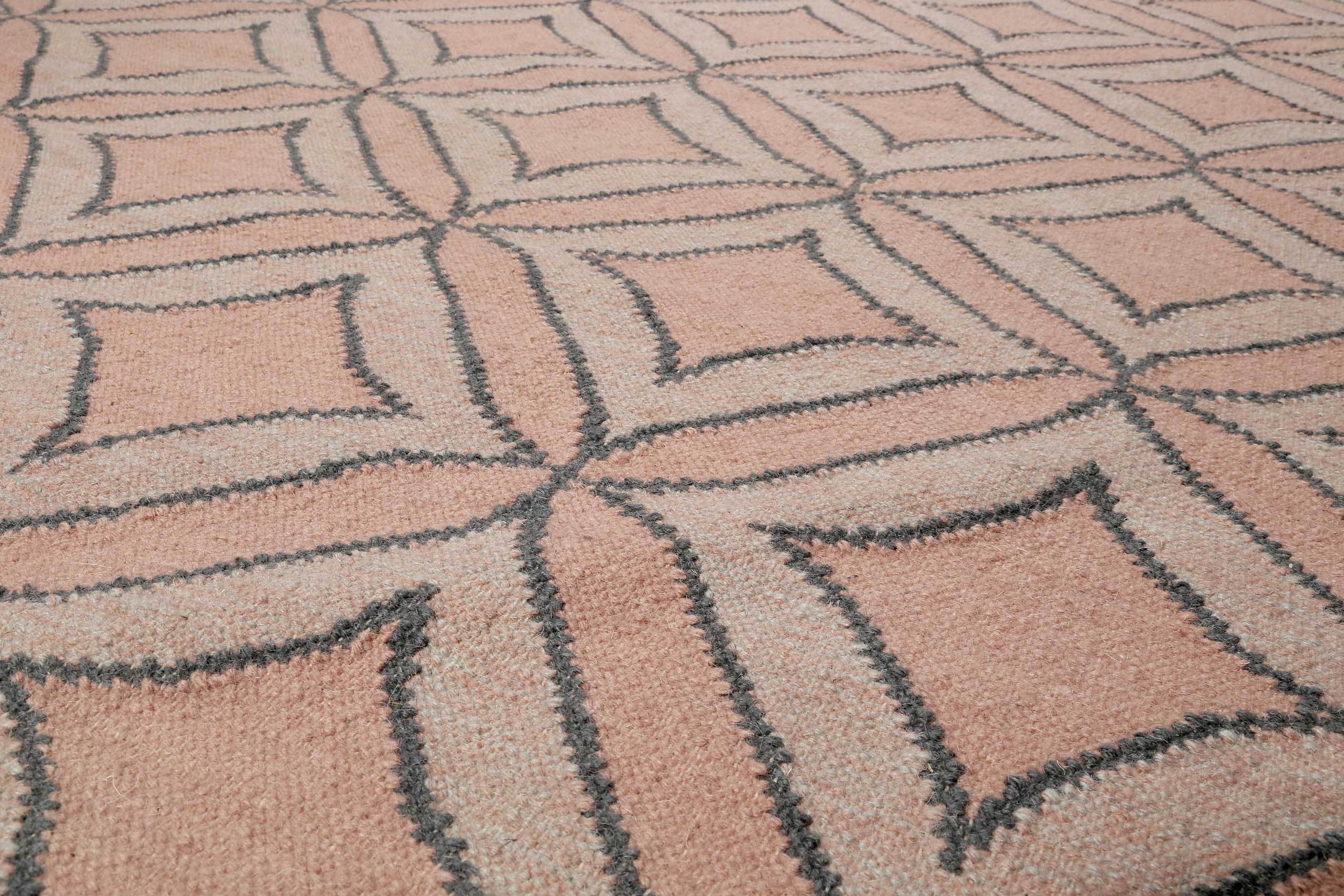 Esprit Kelim Teppich Rosa aus Wolle » Kian « - Ansicht 5