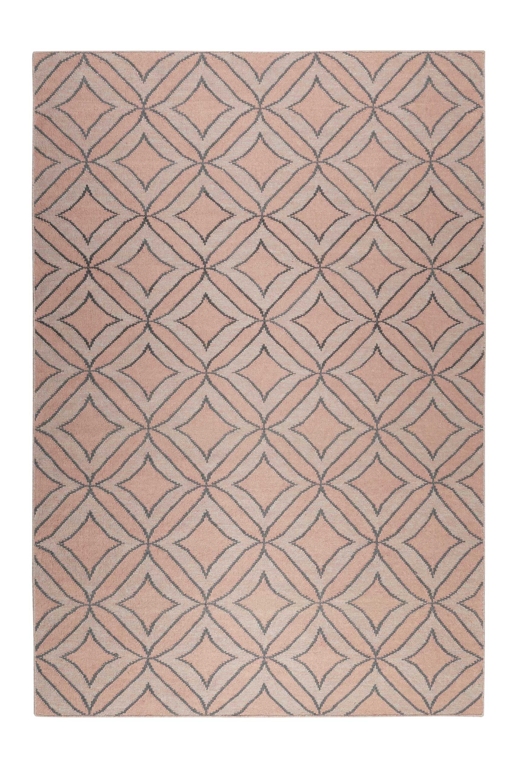 Esprit Kelim Teppich Rosa aus Wolle » Kian « - Ansicht 1