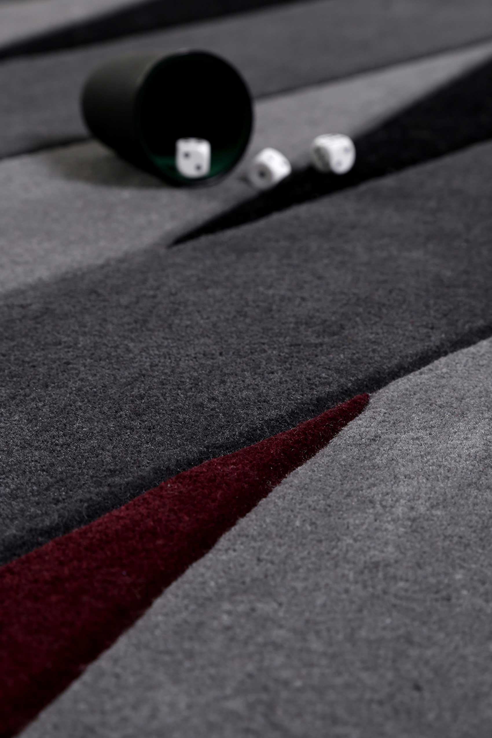 Esprit Teppich grau anthrazit rot rosa aus Wolle » Lamella « - Ansicht 5