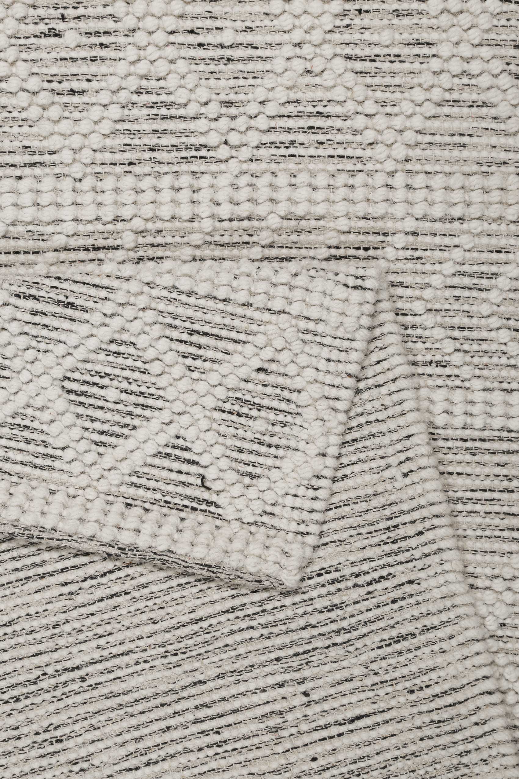 Esprit Teppich handgewebt Weiß Hellgrau aus Wolle » Lia « - Ansicht 3
