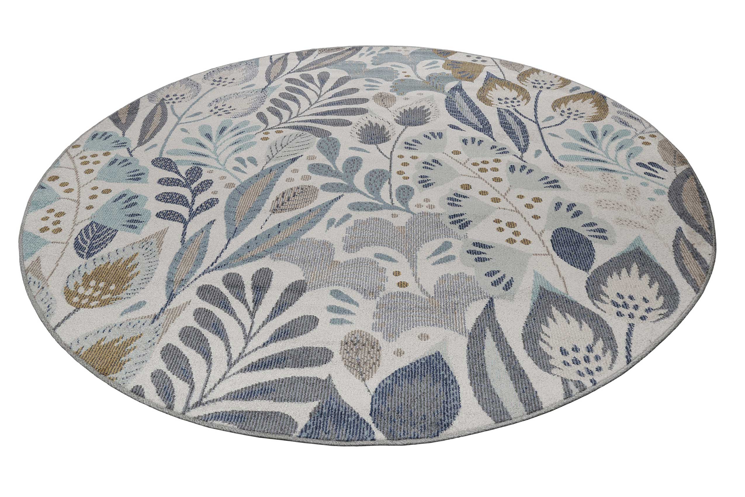 Esprit Teppich Rund In- und Outdoor Blau Beige » Lilly « - Ansicht 2