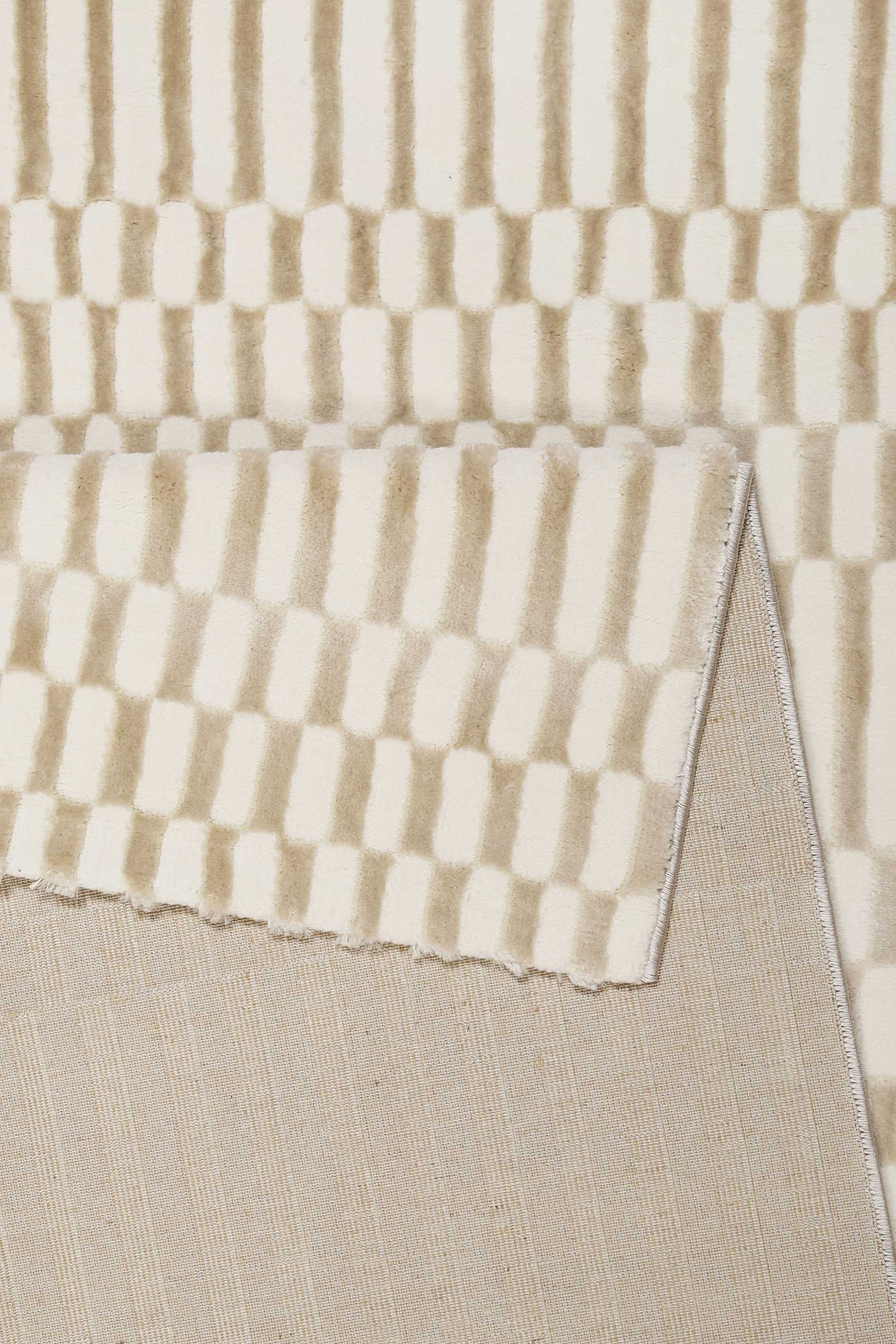 Esprit Teppich Creme Beige Kurzflor 