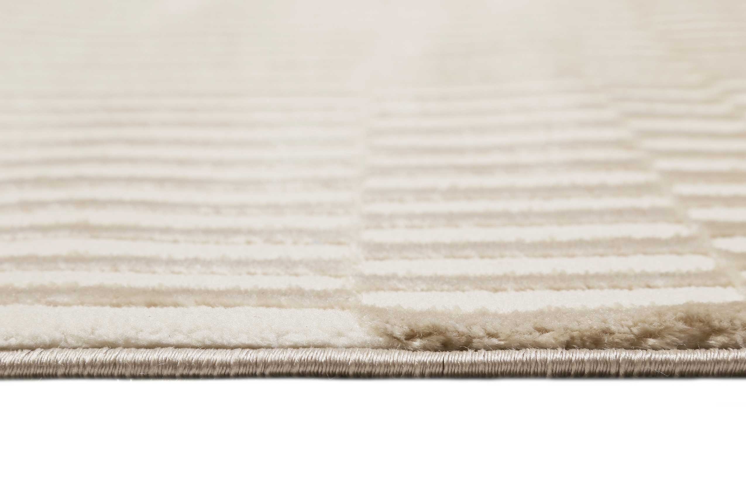 Esprit Teppich Creme Beige Kurzflor 