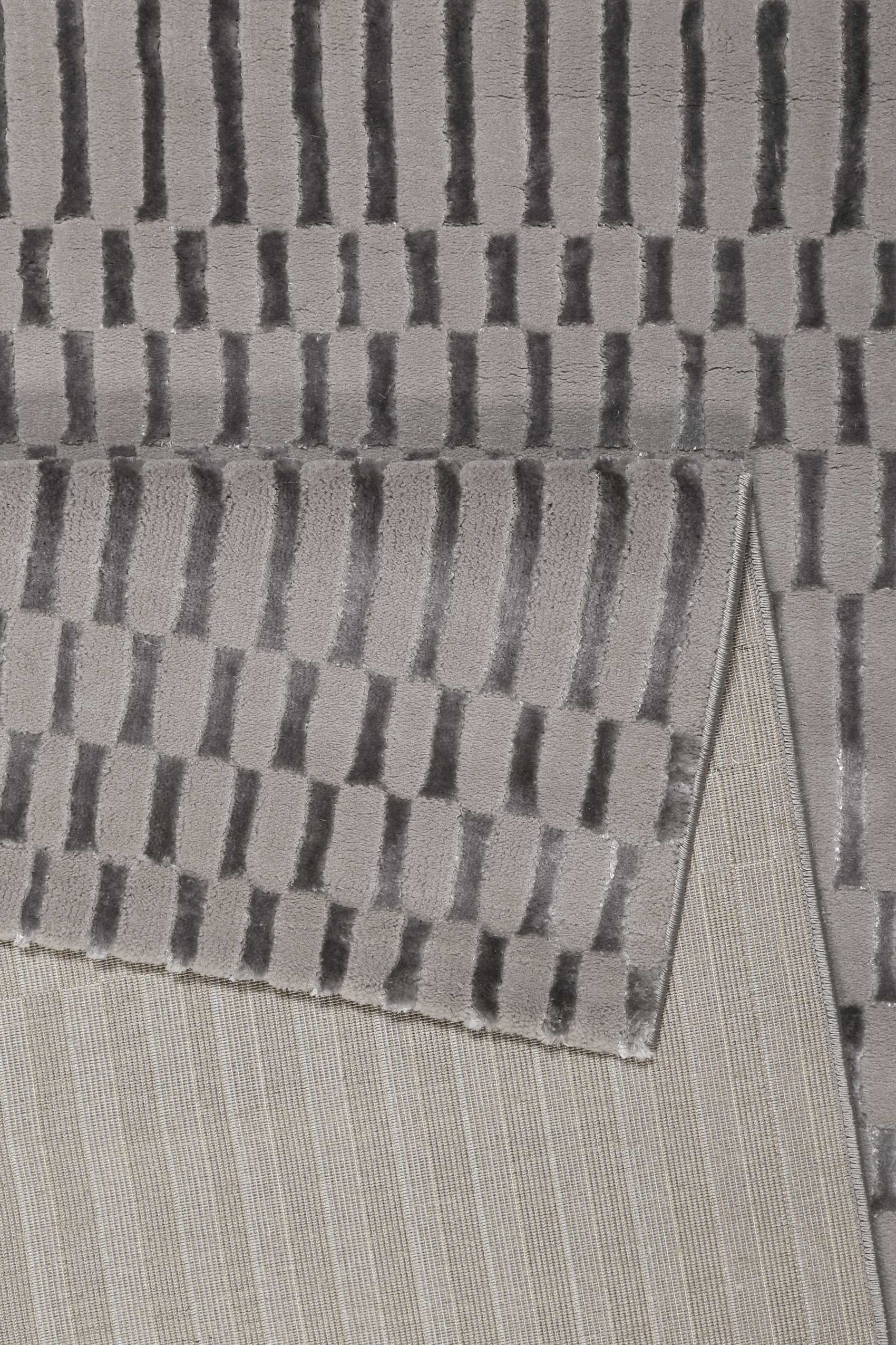 Esprit Teppich Grau Kurzflor 