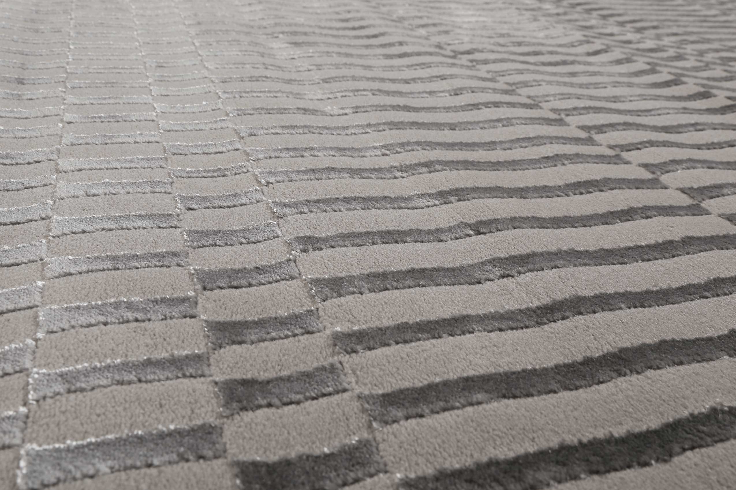 Esprit Teppich Grau Kurzflor 