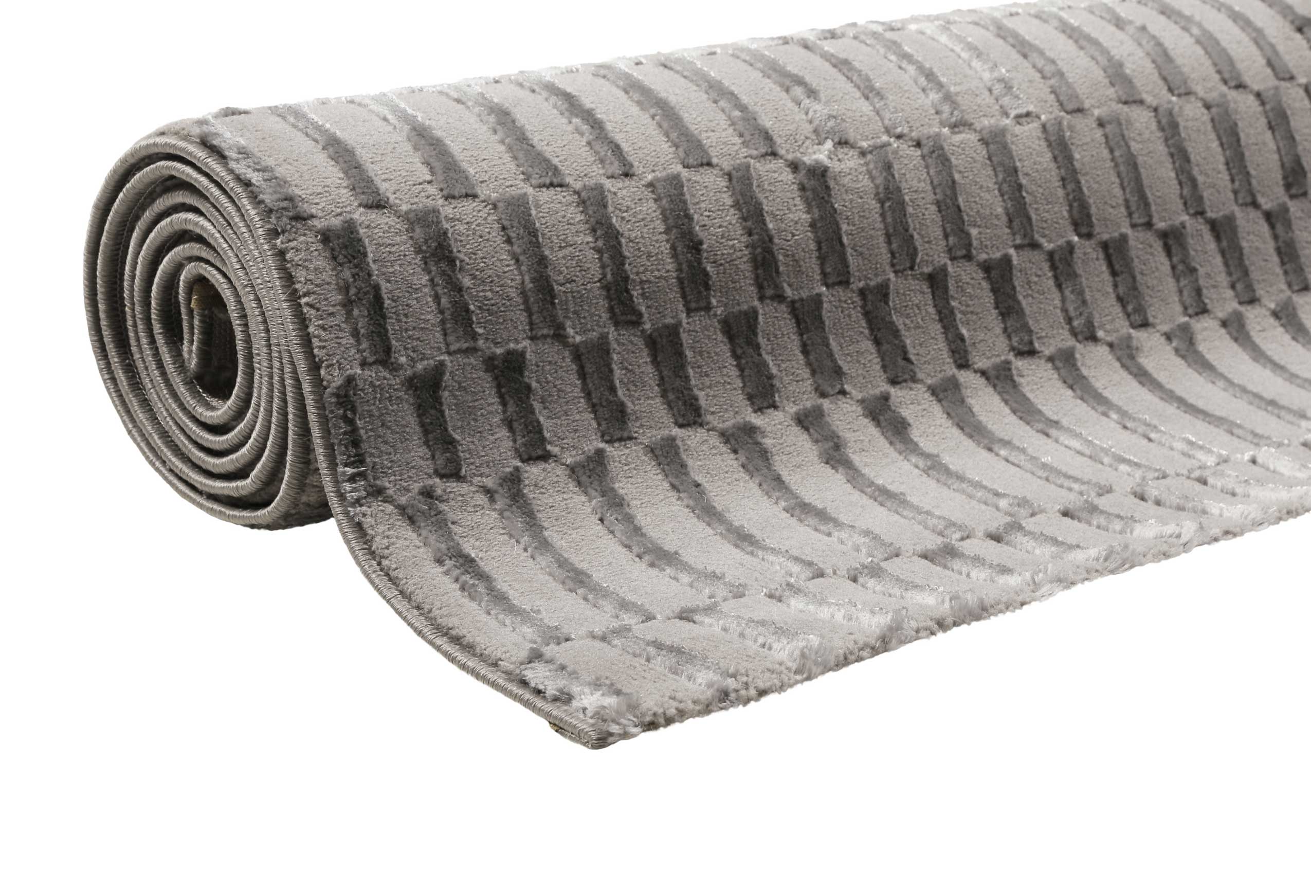 Esprit Teppich Grau Kurzflor 