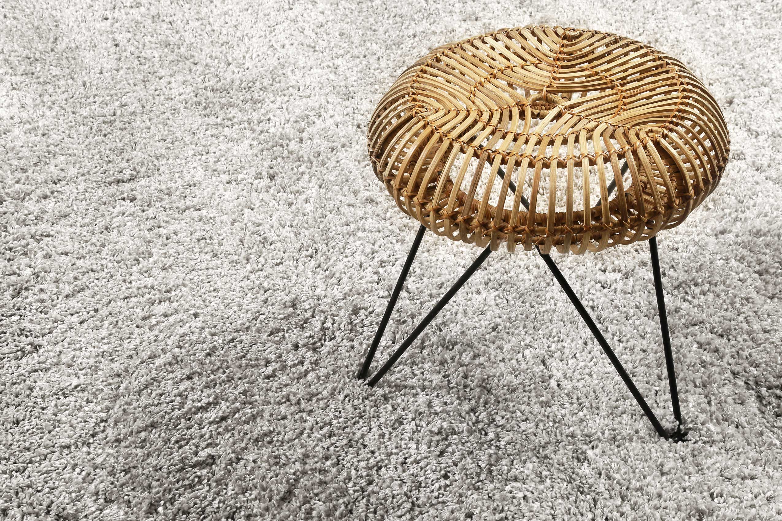 Esprit Teppich Rund Hellgrau Creme meliert Hochflor » Live Nature « - Ansicht 5