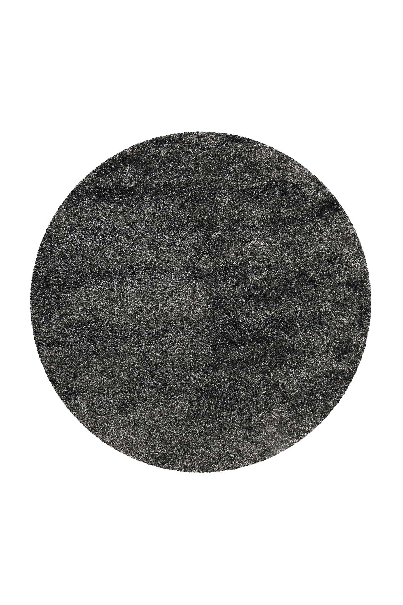 Esprit Teppich Rund Dunkelgrau meliert Hochflor » Live Nature « - Ansicht 1