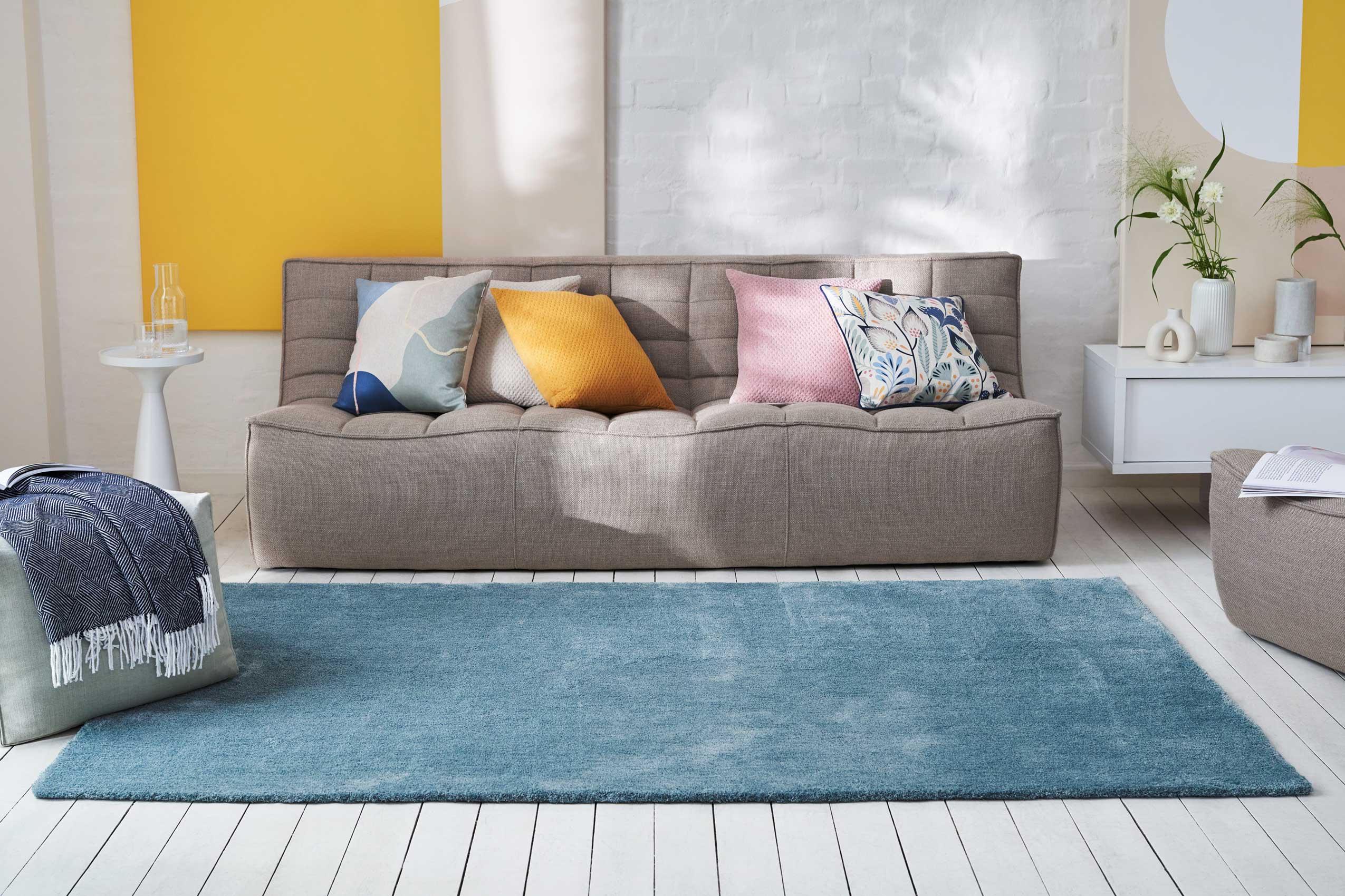 Esprit Teppich Blau meliert Hochflor » Loft « - Ansicht 7