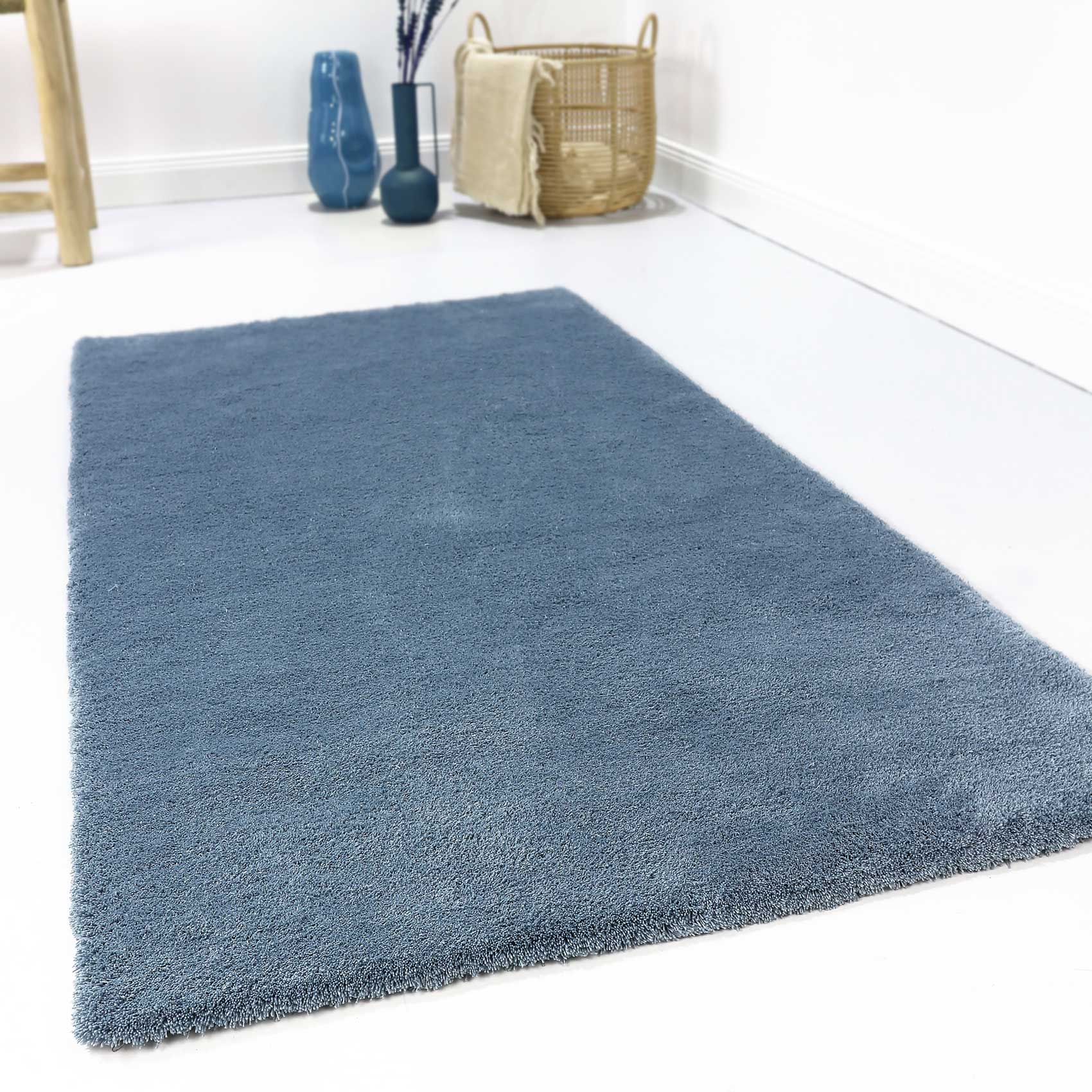 Esprit Teppich Blau Hochflor 