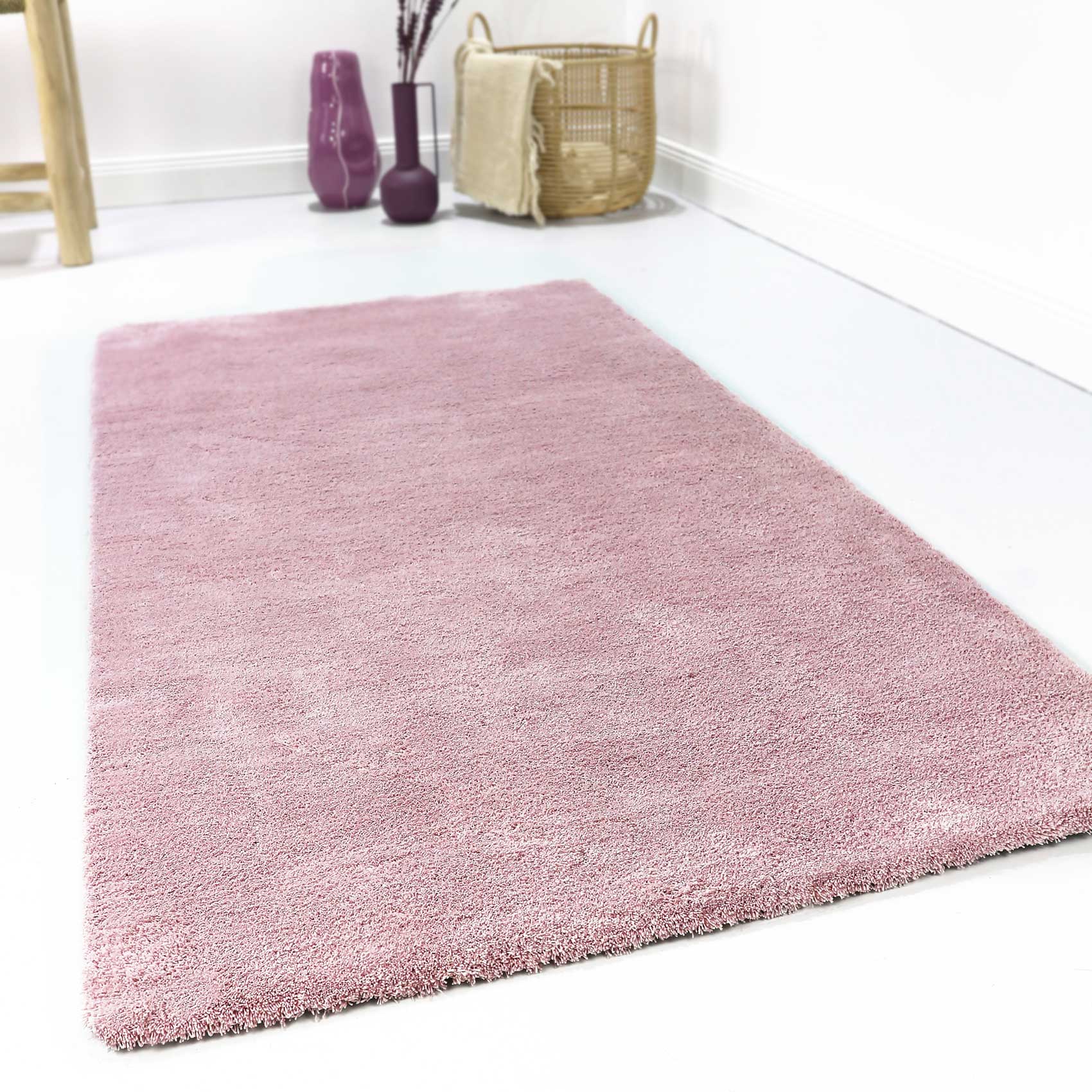 Esprit Teppich pastell Rosa Hochflor 