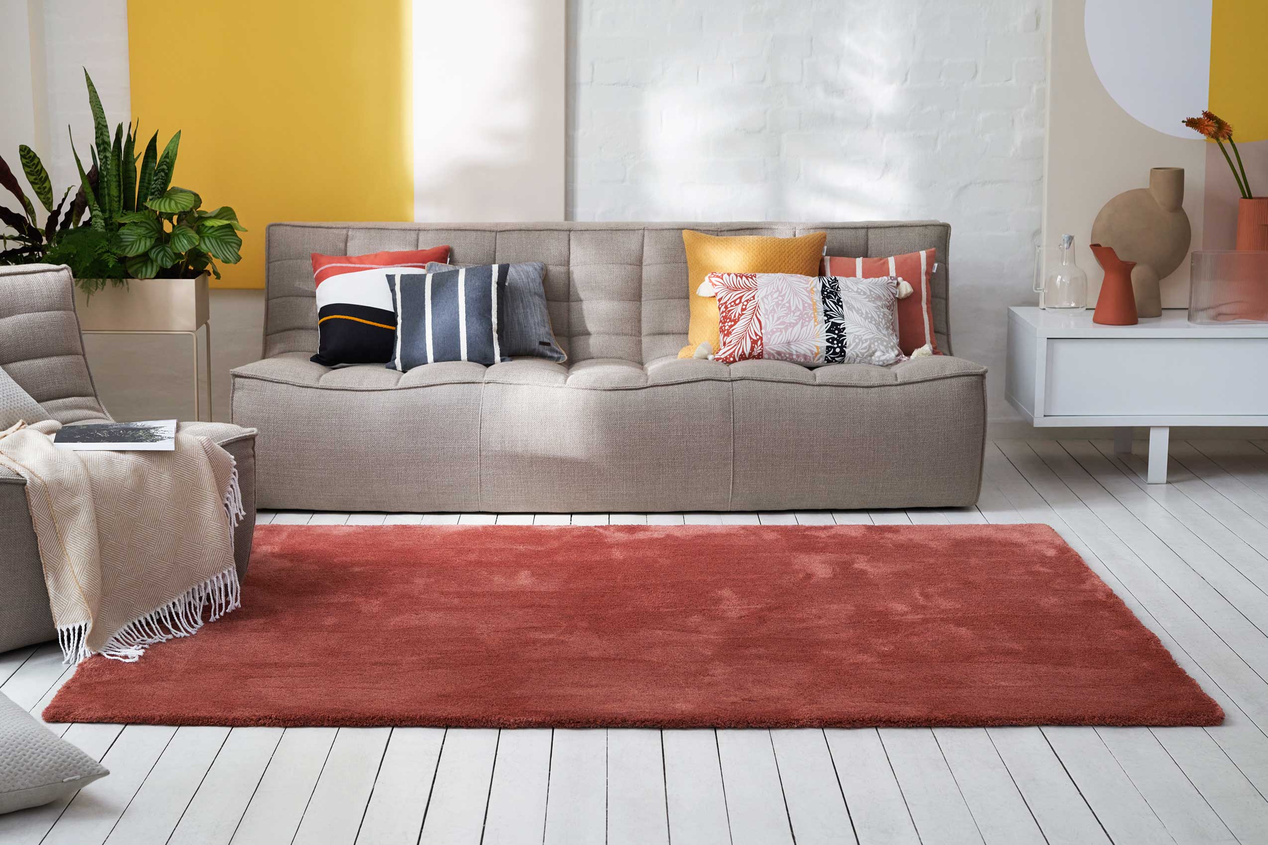 Esprit Teppich Ziegel Rot Hochflor » Loft « - Ansicht 7
