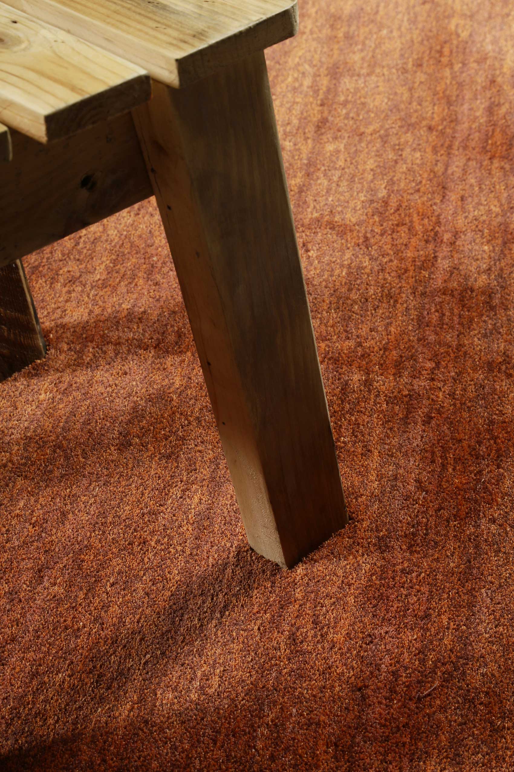 Esprit Teppich Rost Rot Hochflor 