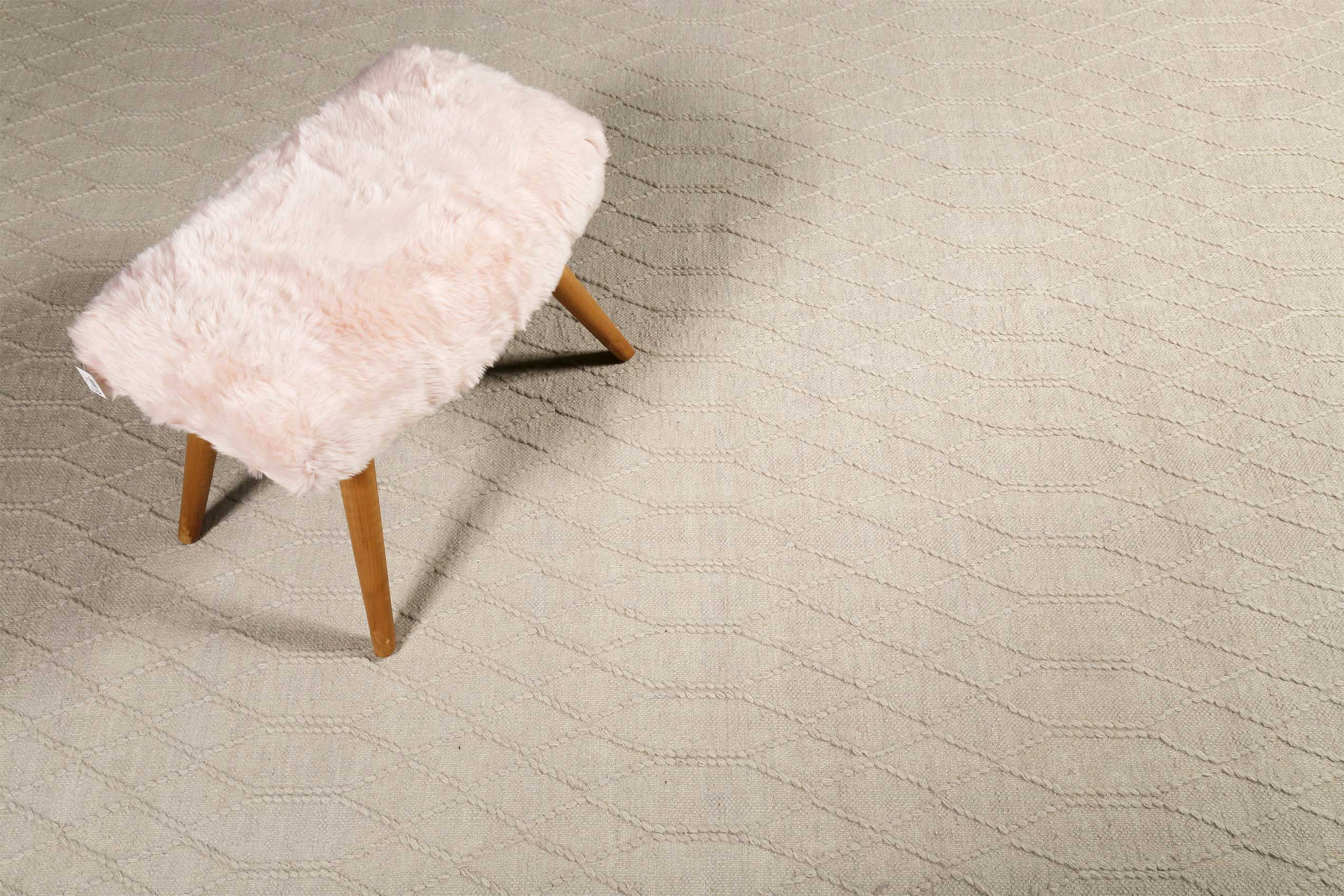 Esprit Kelim Teppich Beige aus Wolle » Lotte « - Ansicht 7