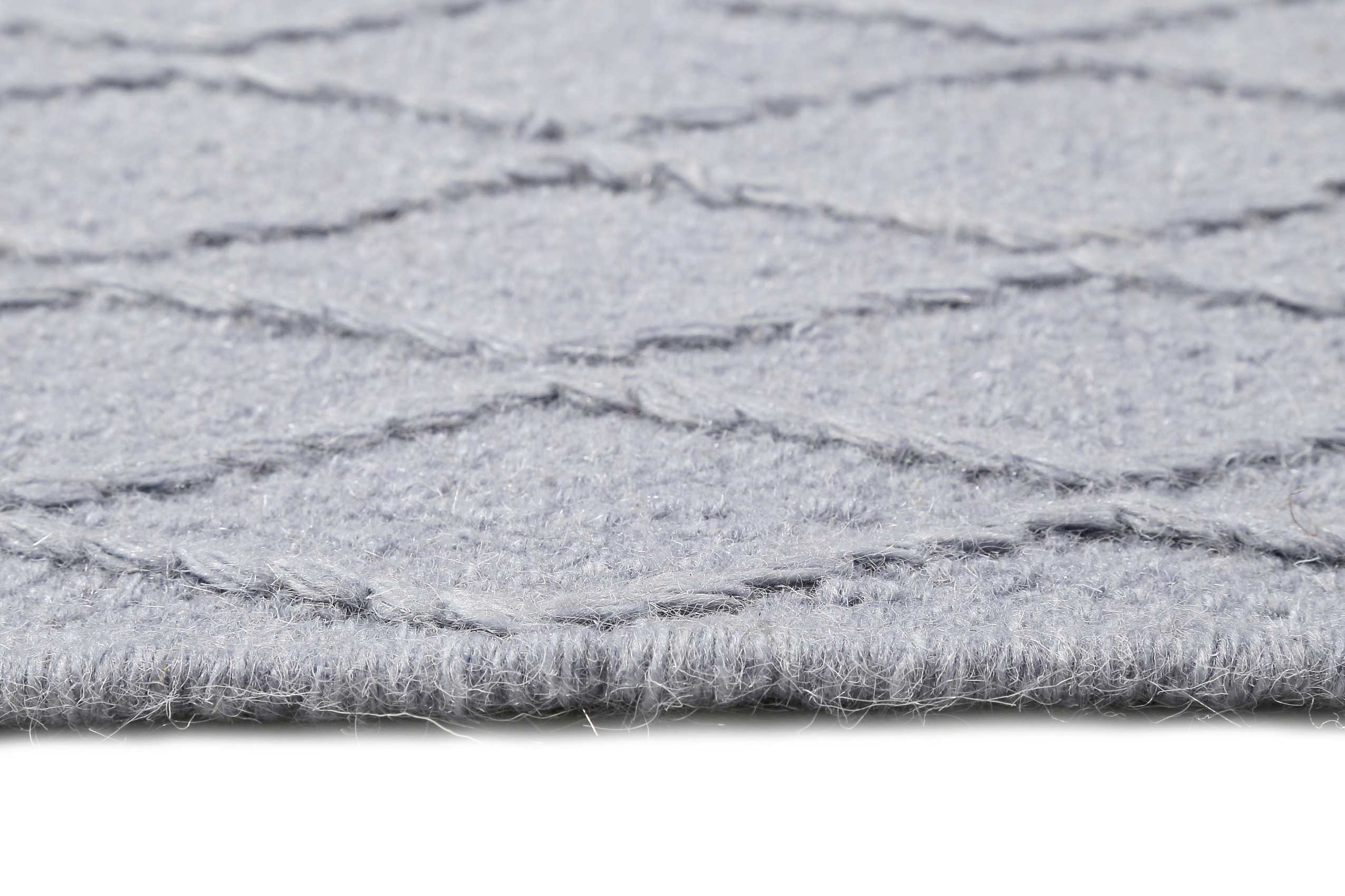 Esprit Kelim Teppich Hellblau aus Wolle 