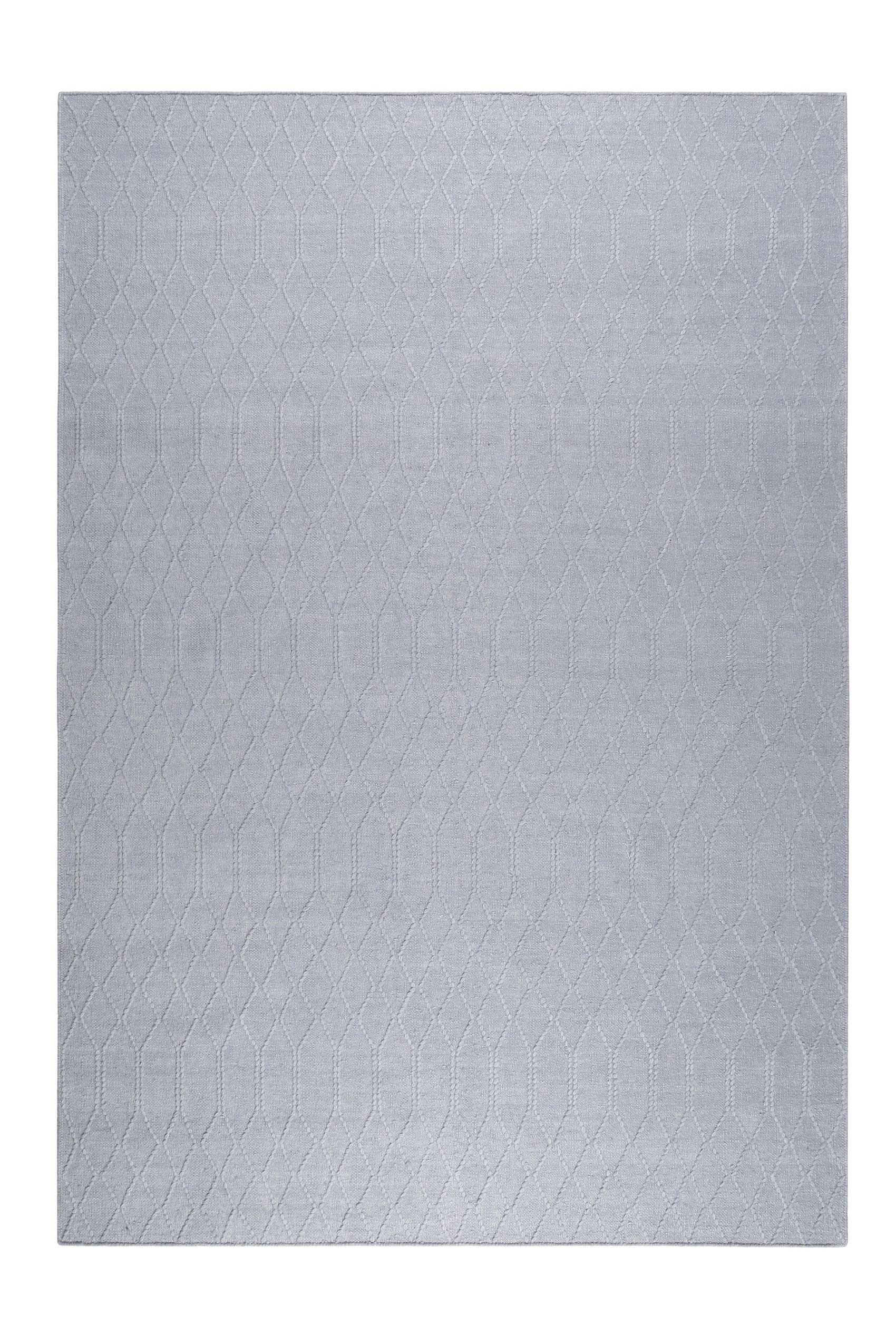 Esprit Kelim Teppich Hellblau aus Wolle 