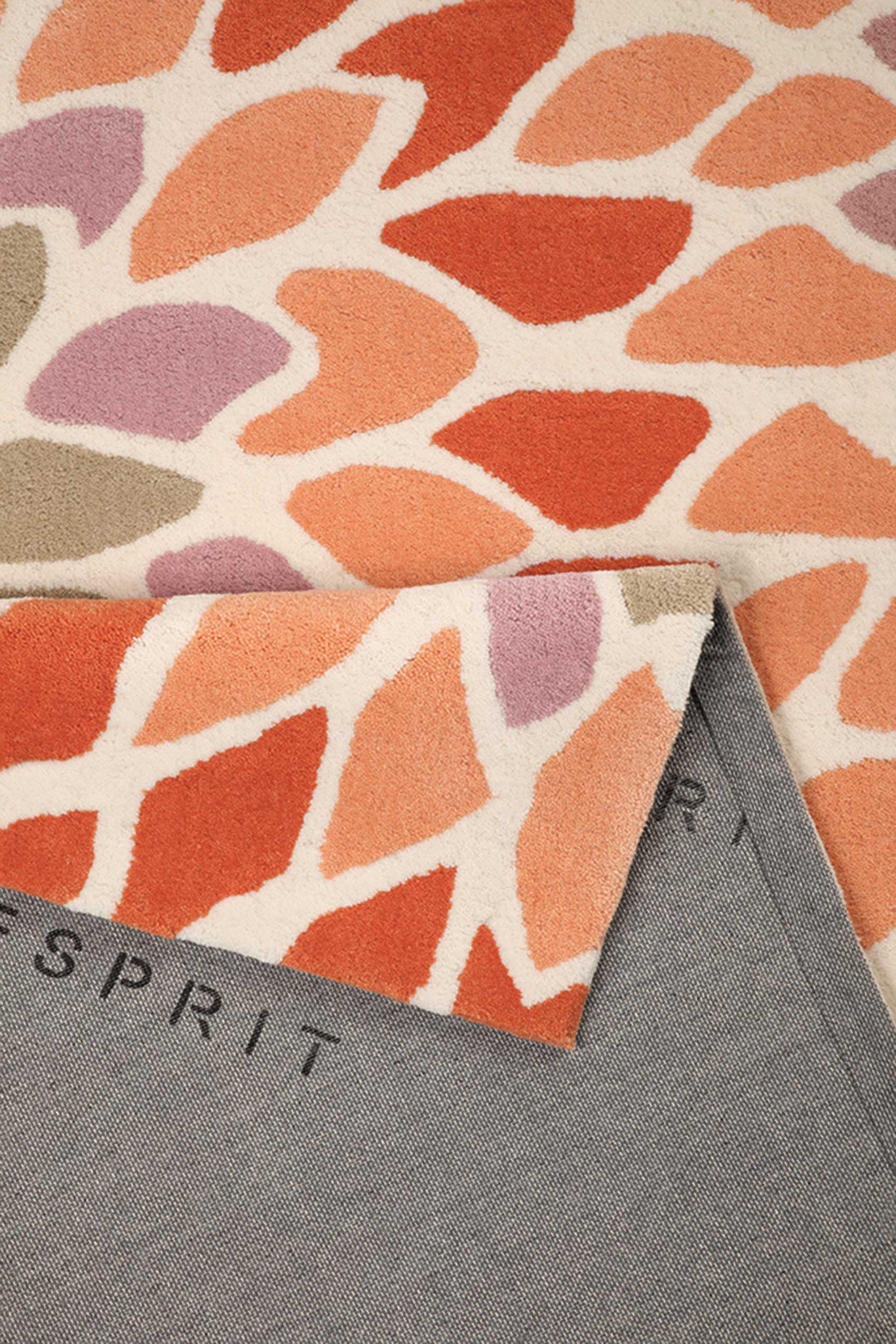Esprit Kurzflor Teppich » Lotus « orange taupe beige - Ansicht 3