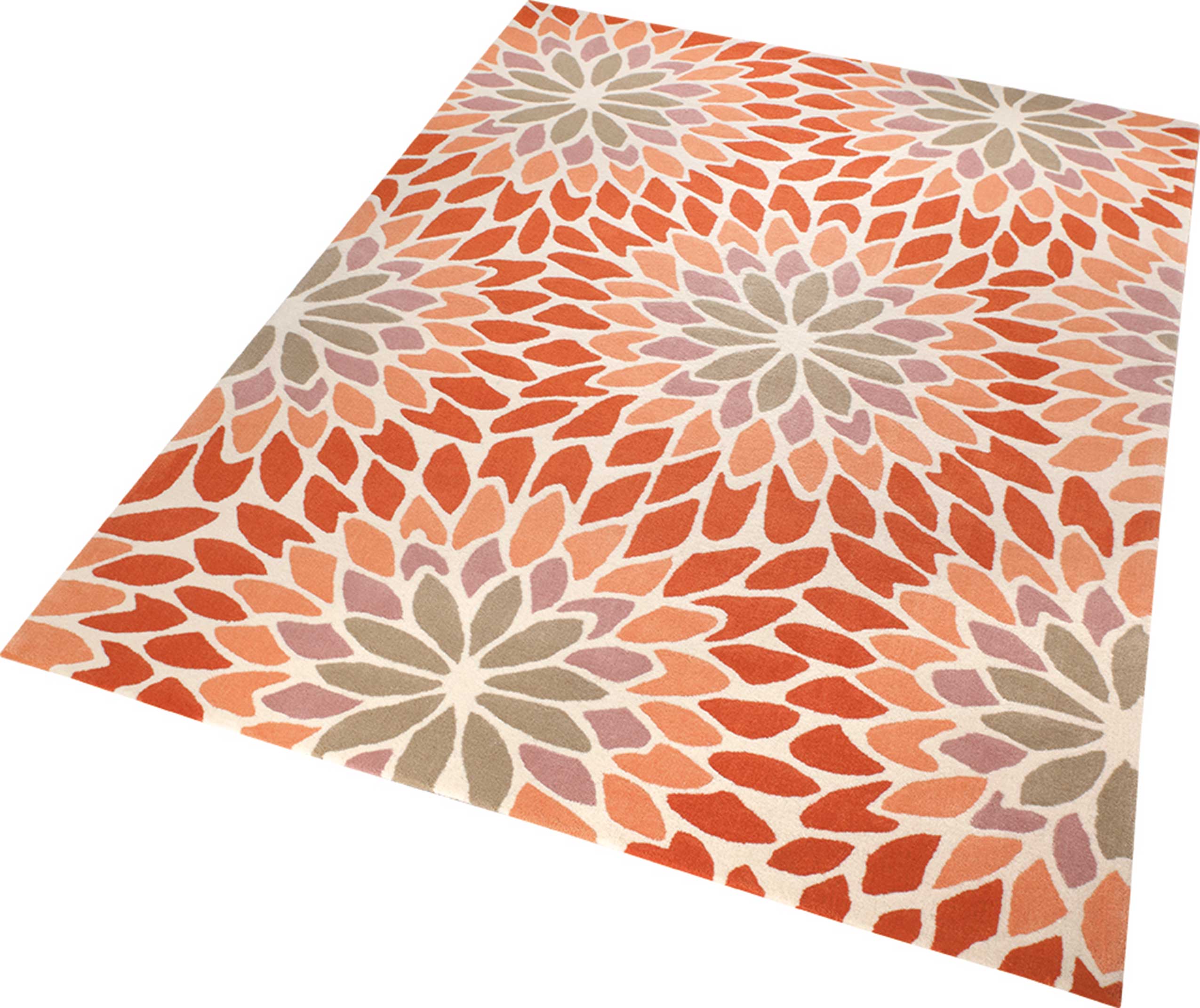 Esprit Kurzflor Teppich » Lotus « orange taupe beige - Ansicht 2
