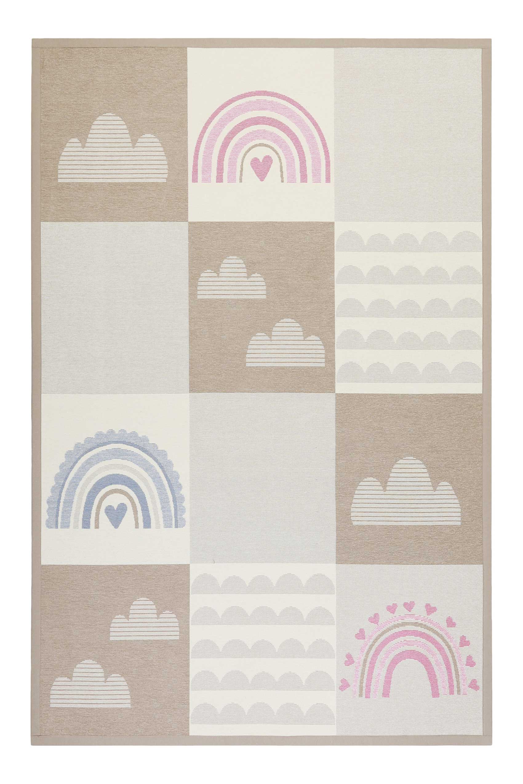 Esprit Kinder-Wendeteppich Beige » Lovely Rainbow « – Outlet-Teppiche