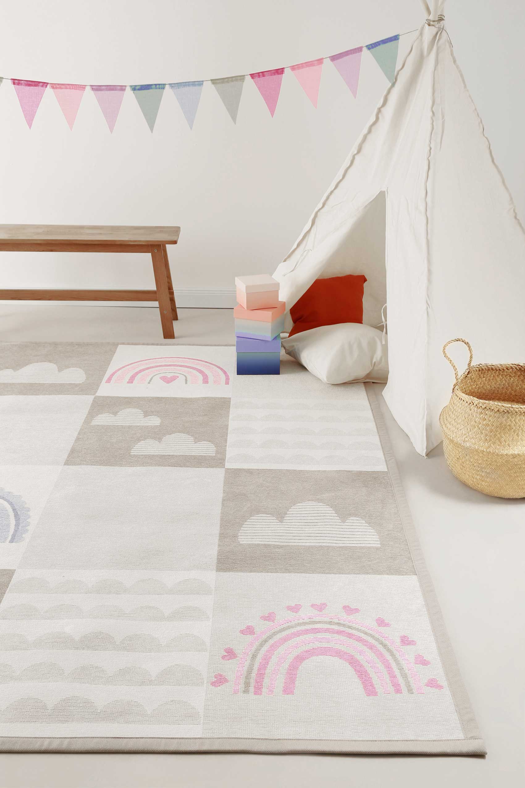 Esprit Kinder-Wendeteppich Beige 