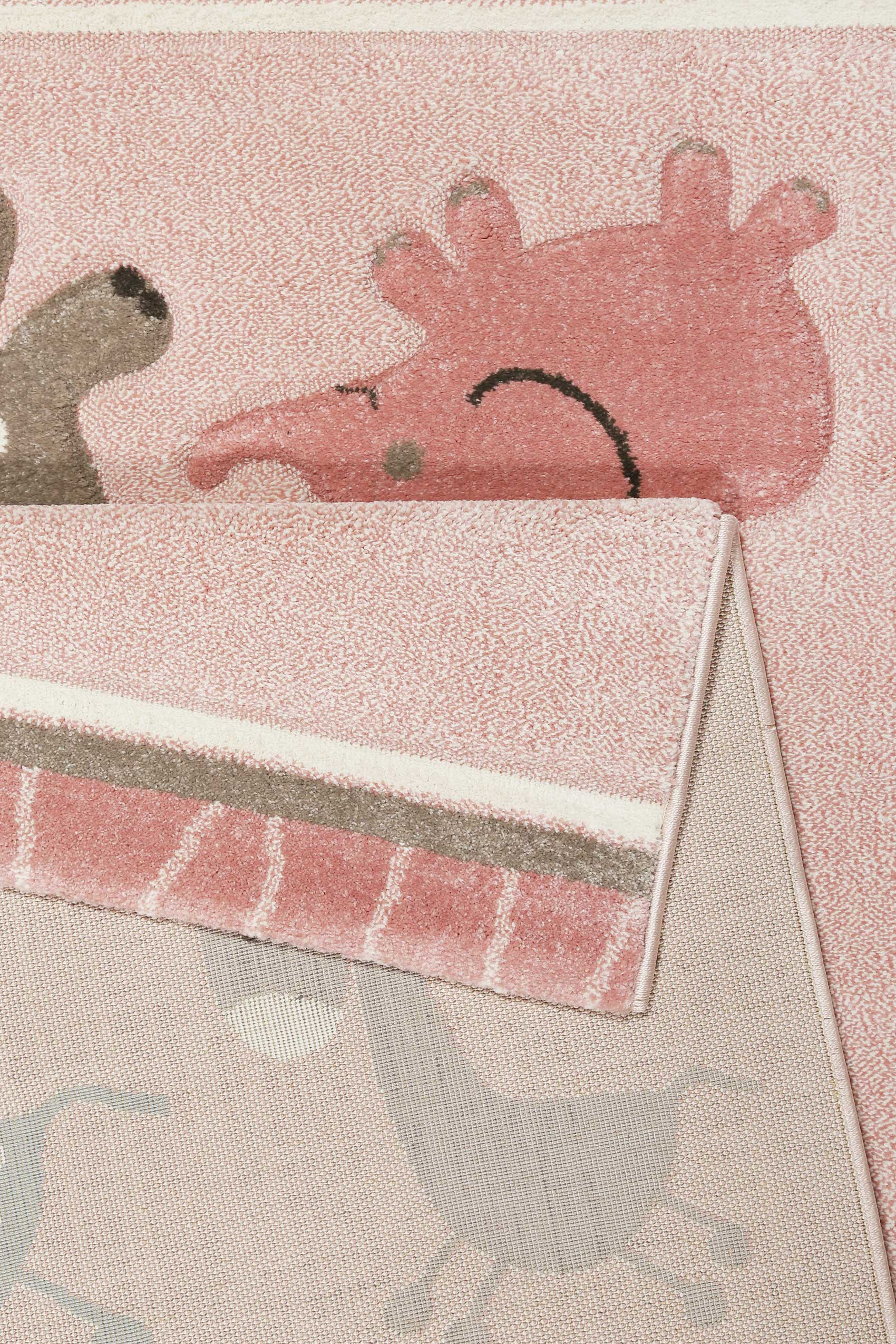 Esprit Kinderteppich Rosa meliert » Lucky Zoo 2.0 « - Ansicht 3