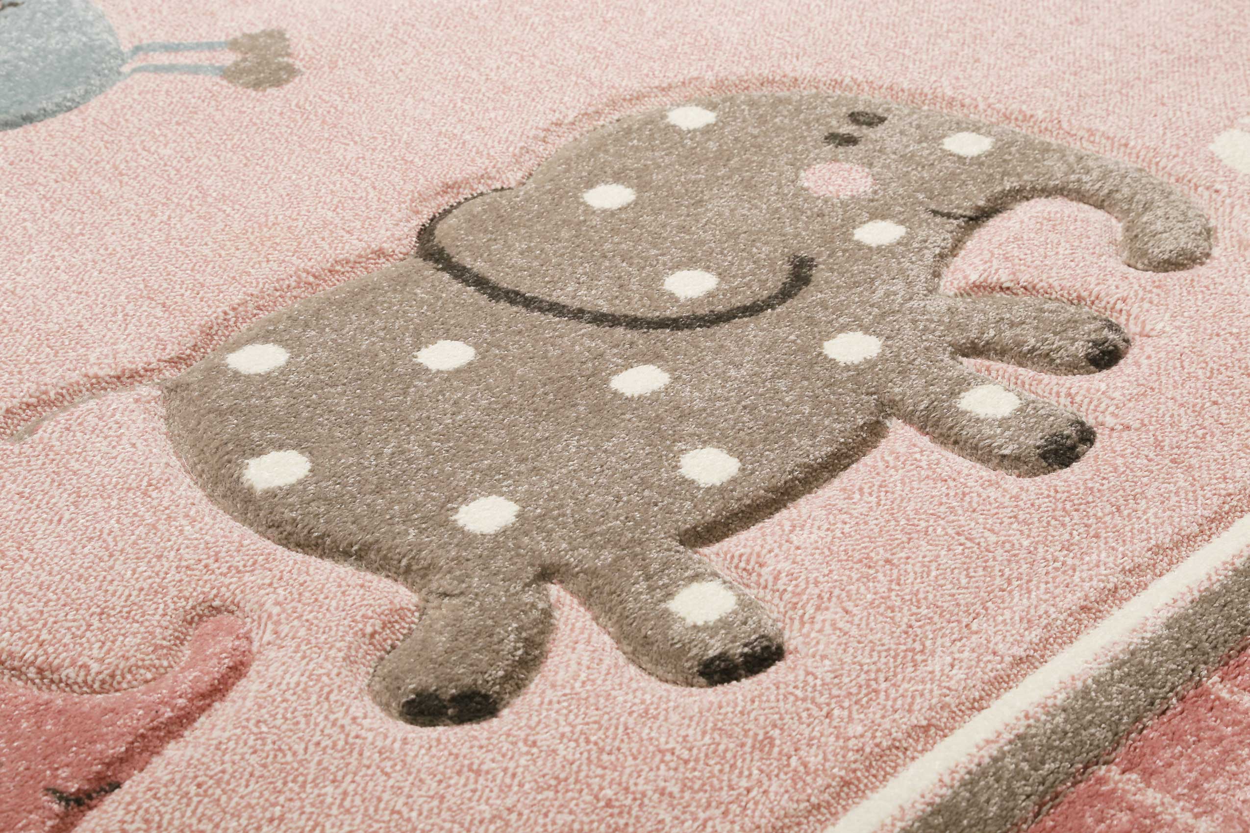 Esprit Kinderteppich Rosa meliert » Lucky Zoo 2.0 « - Ansicht 5