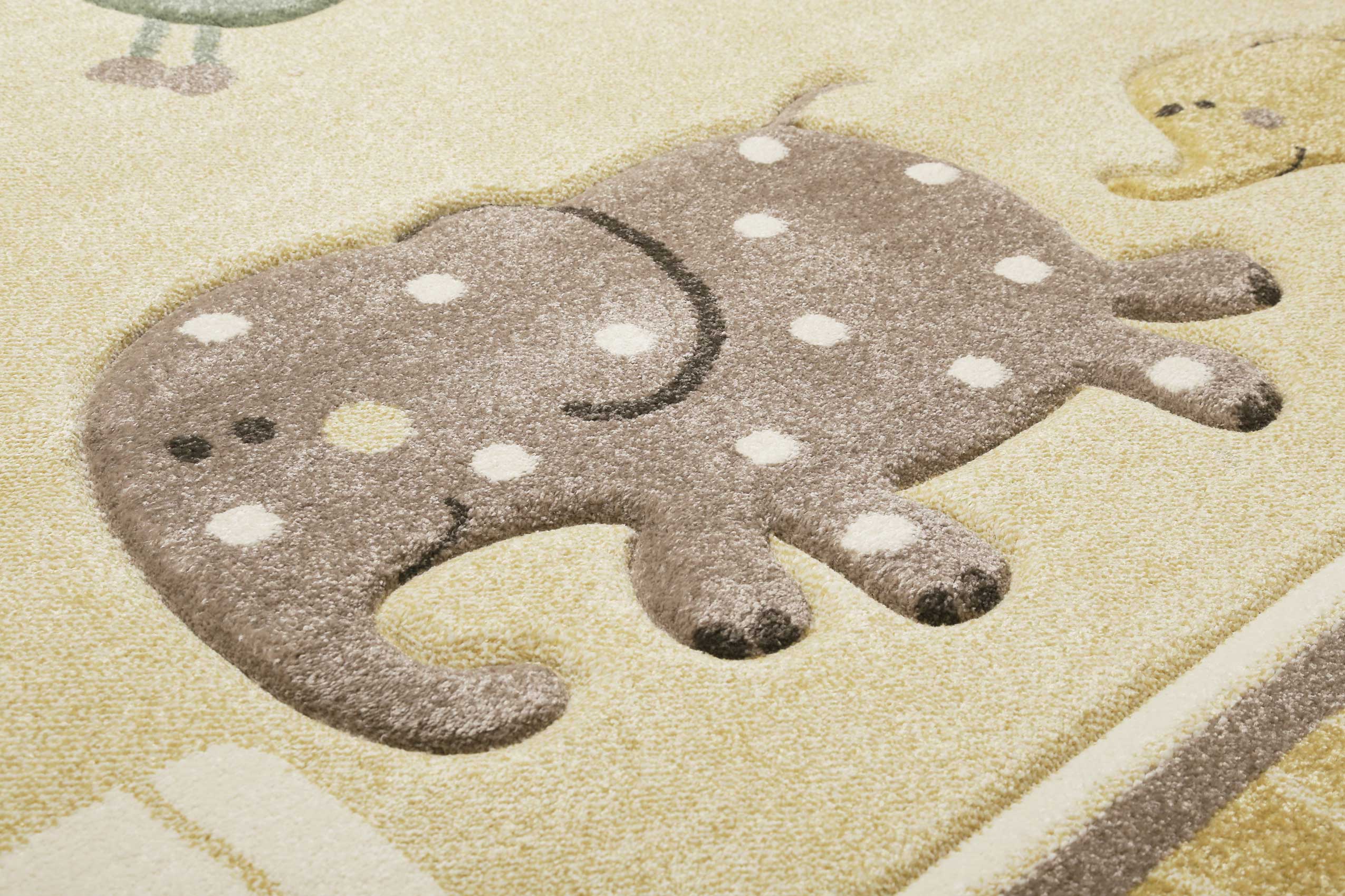 Esprit Kinderteppich Beige Gelb meliert 