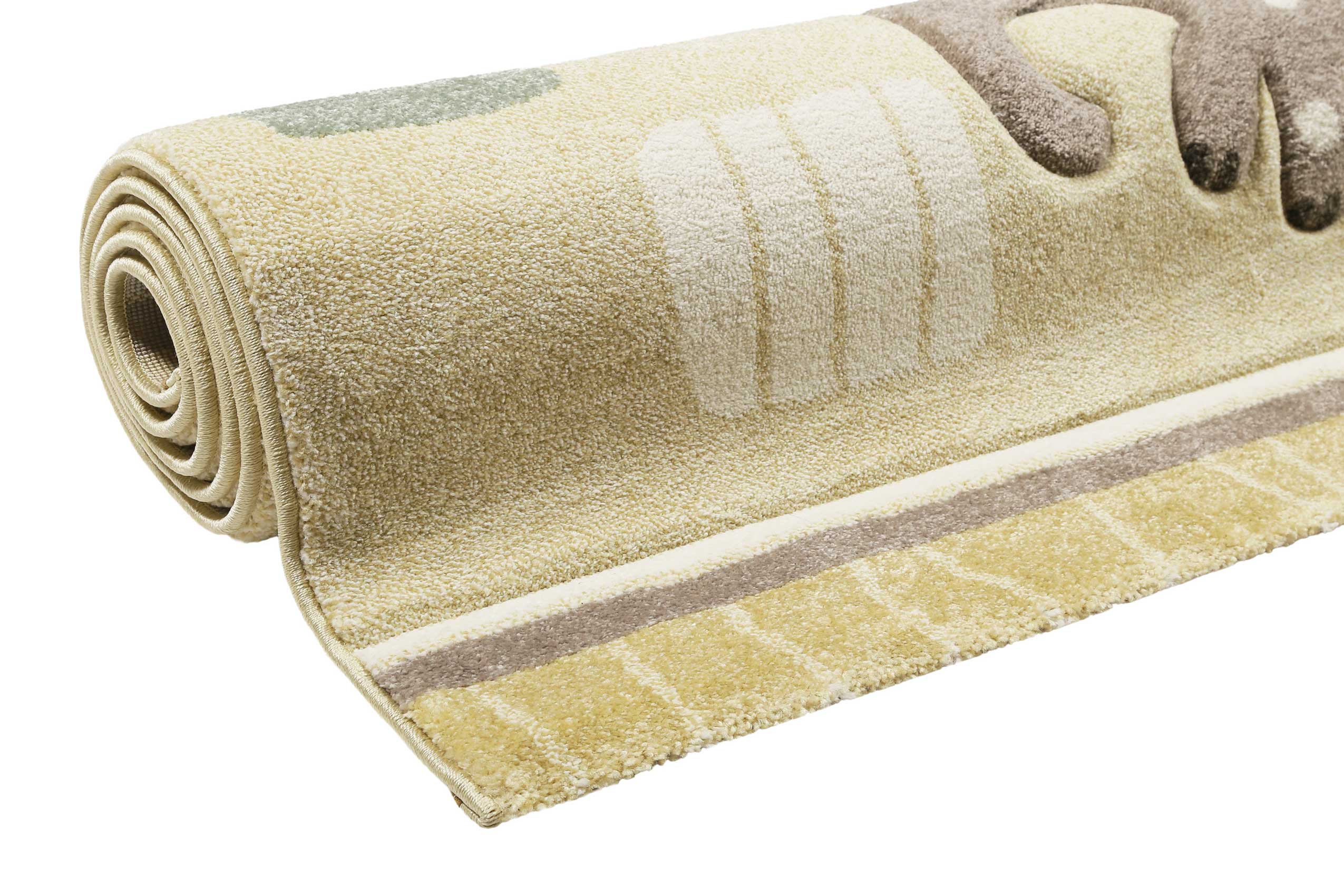 Esprit Kinderteppich Beige Gelb meliert 