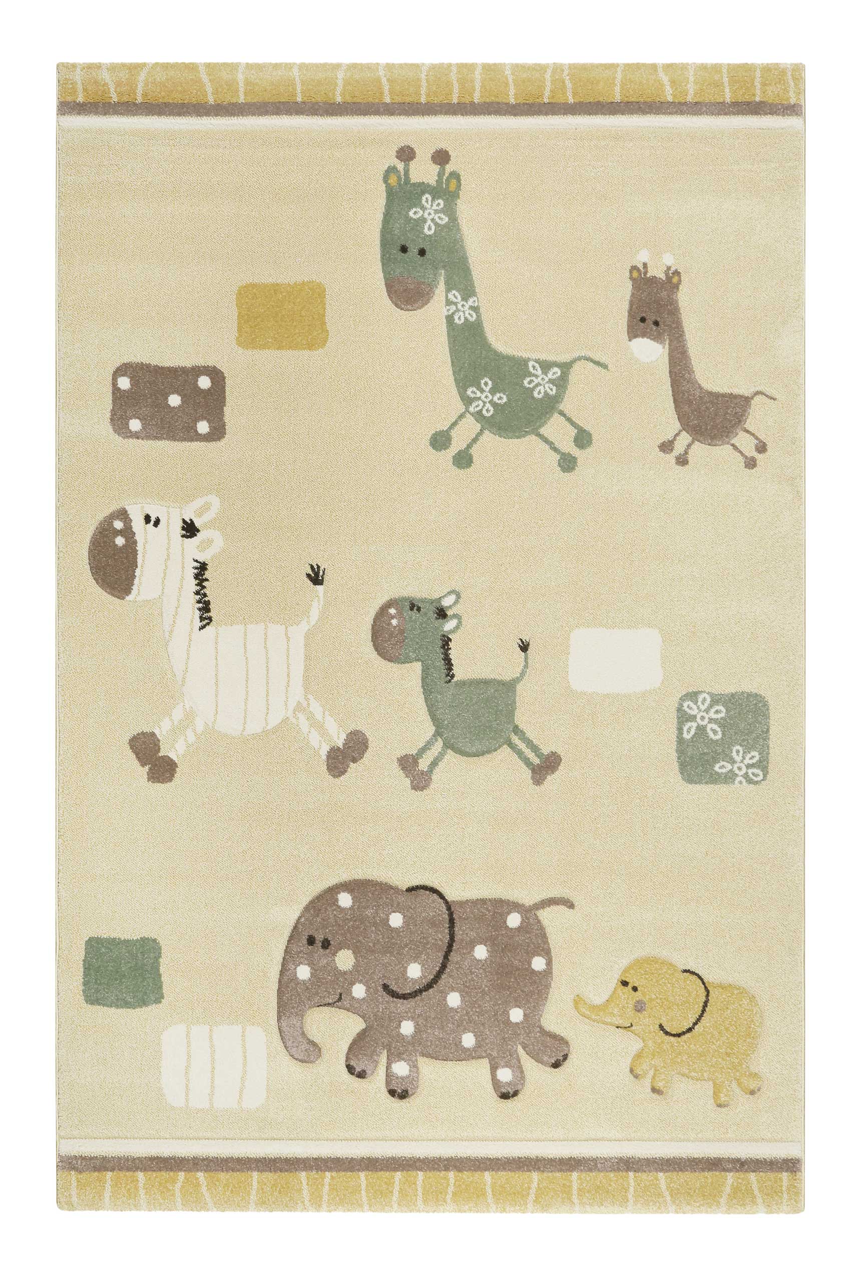 Esprit Kinderteppich Beige Gelb meliert 
