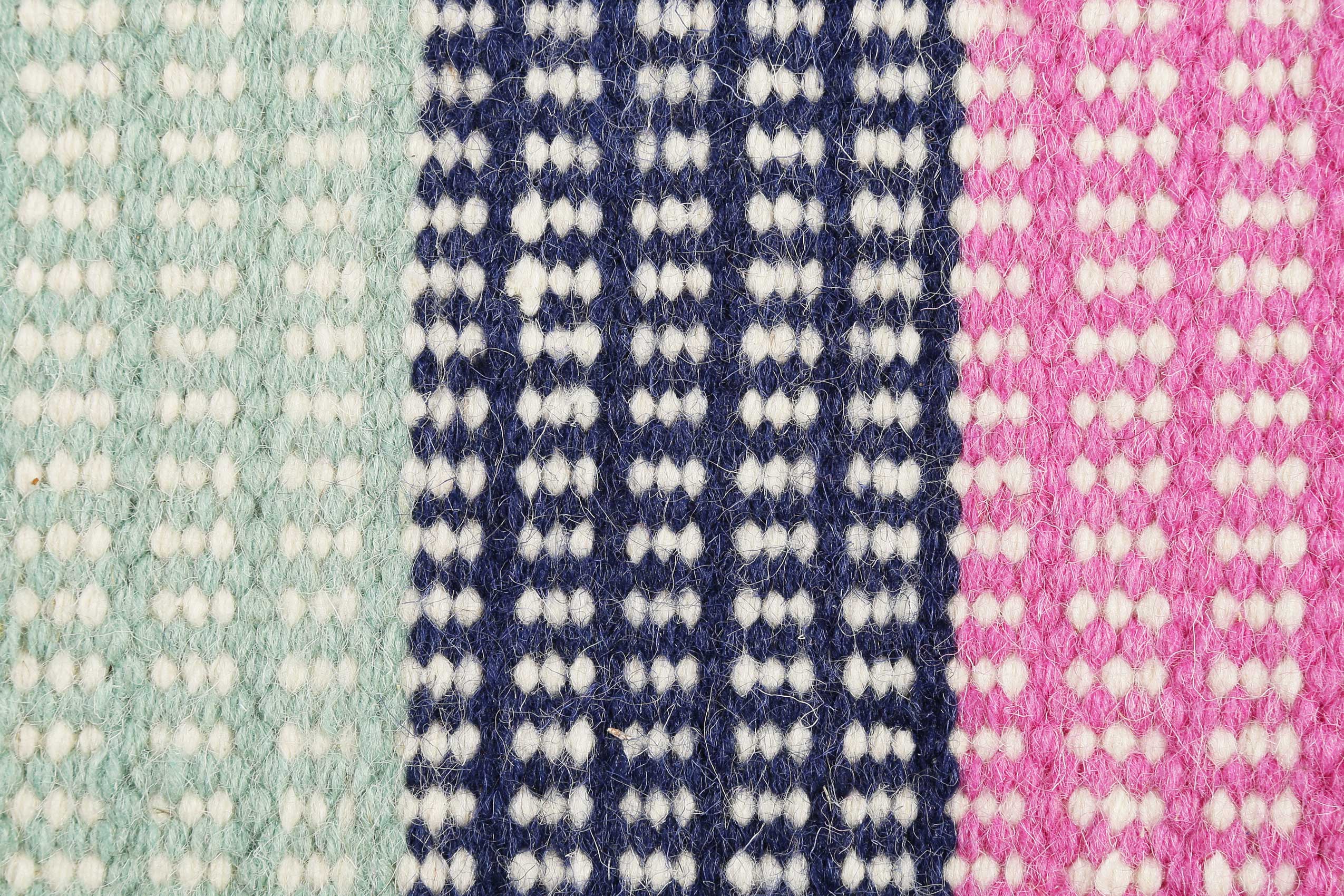Esprit Kelim Teppich Blau Pink aus Wolle » Makon Kelim « - Ansicht 6