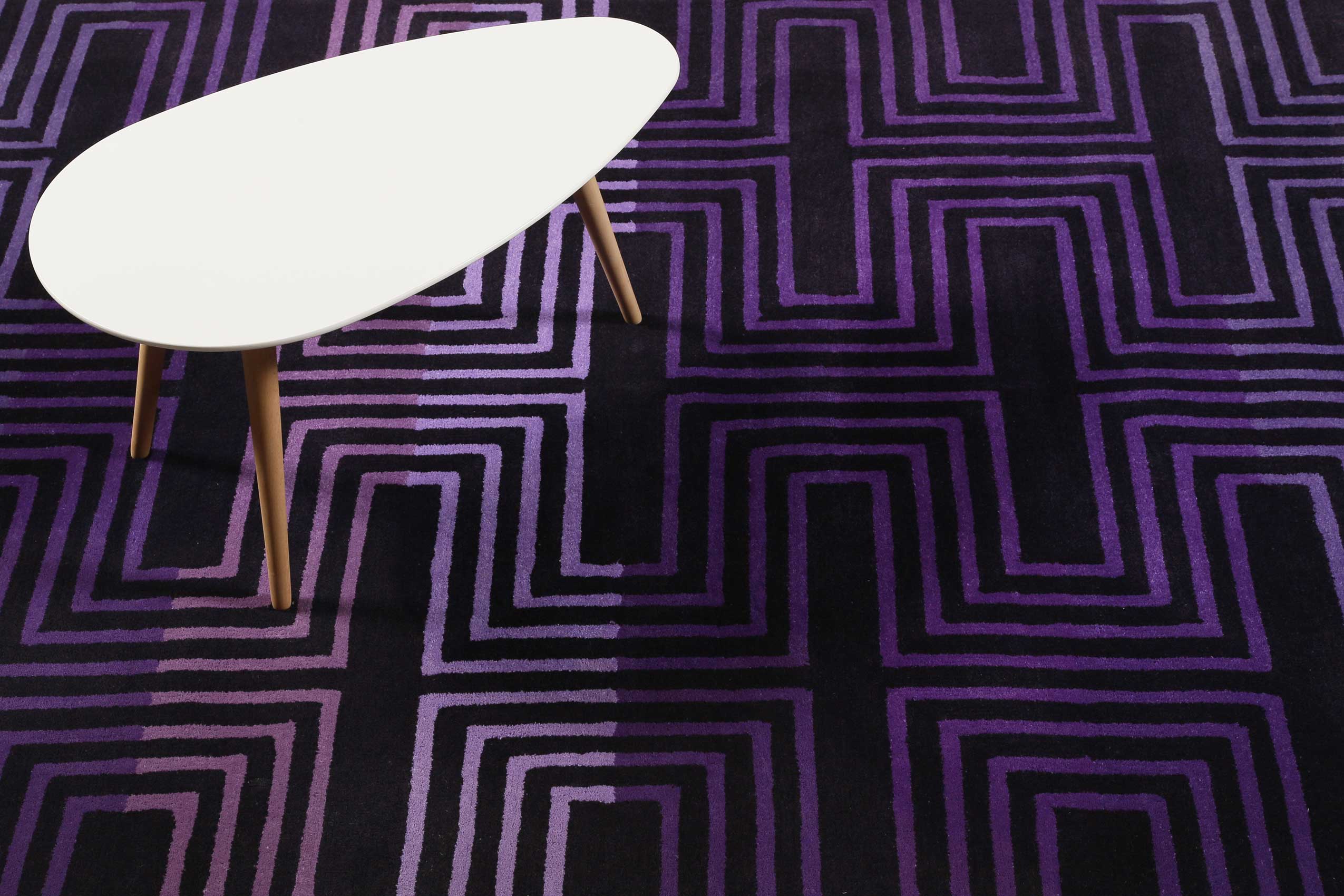 Esprit Wollteppich Lila 