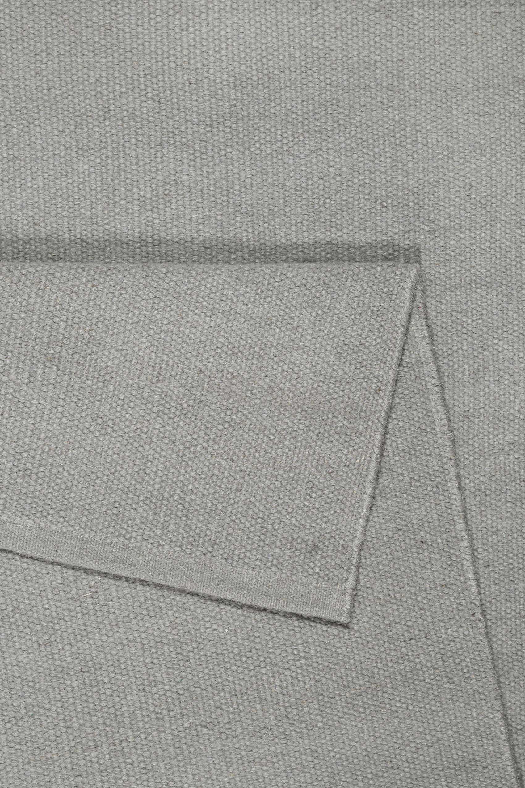 Esprit Kelim Teppich Grau aus Wolle 