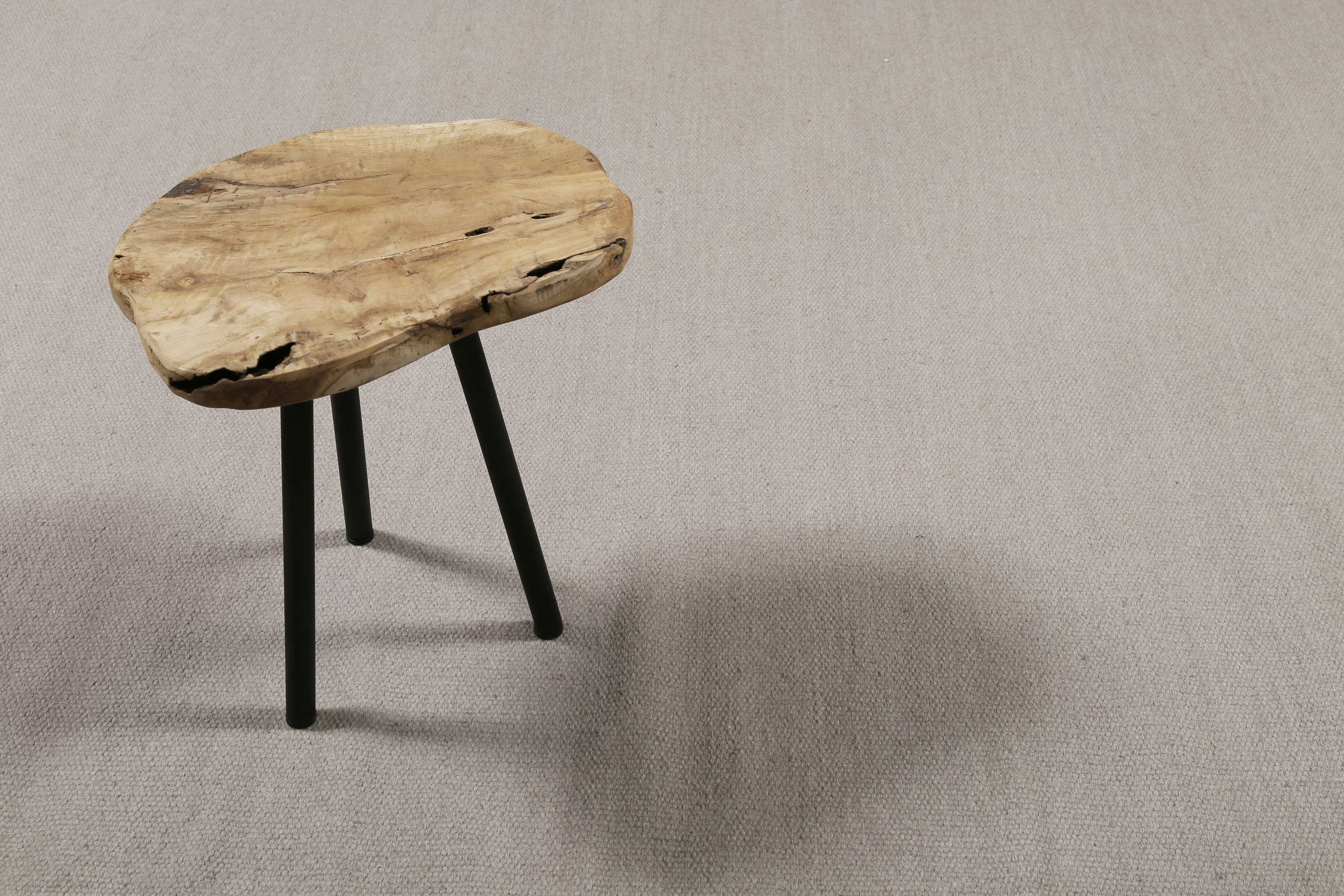 Esprit Kelim Teppich Beige Grau aus Wolle 