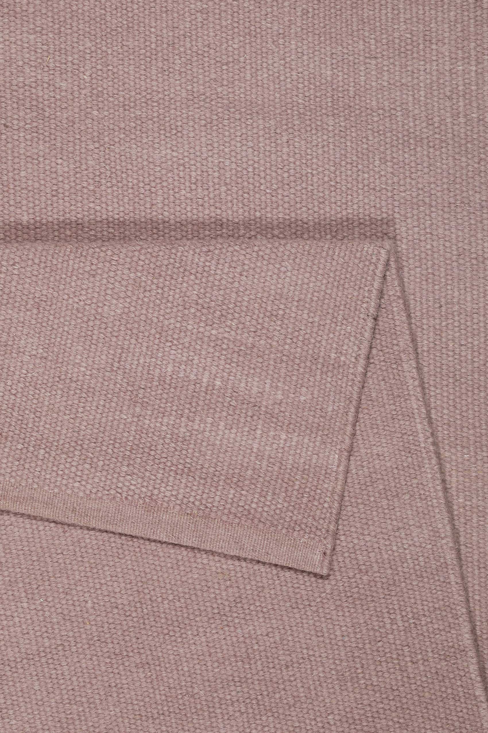 Esprit Kelim Teppich Flieder Altrosa aus Wolle 
