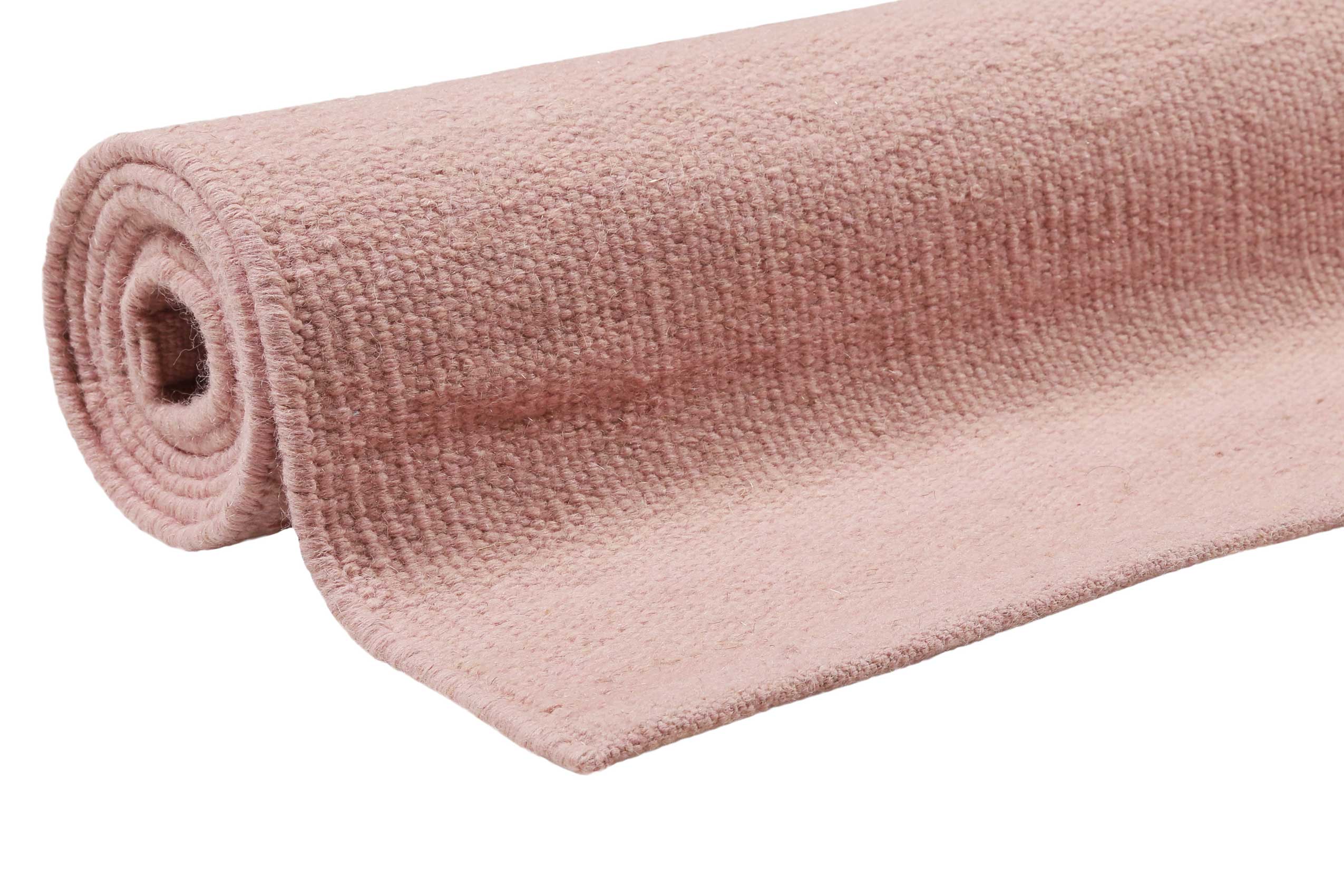 Esprit Kelim Teppich Rosa aus Wolle 