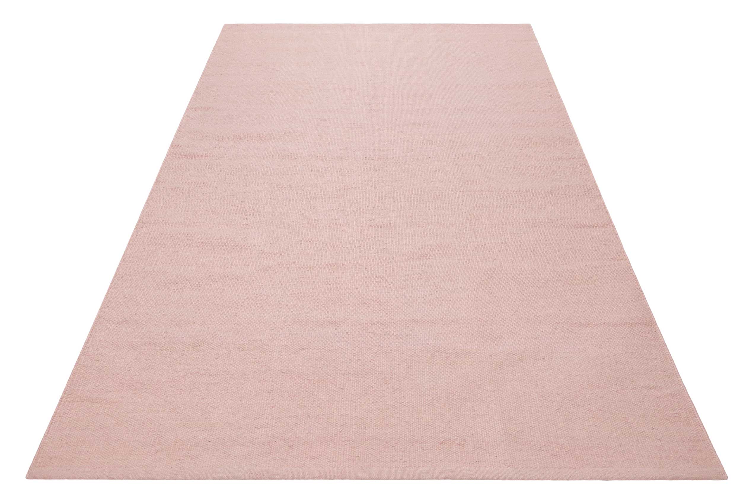 Esprit Kelim Teppich Rosa aus Wolle 