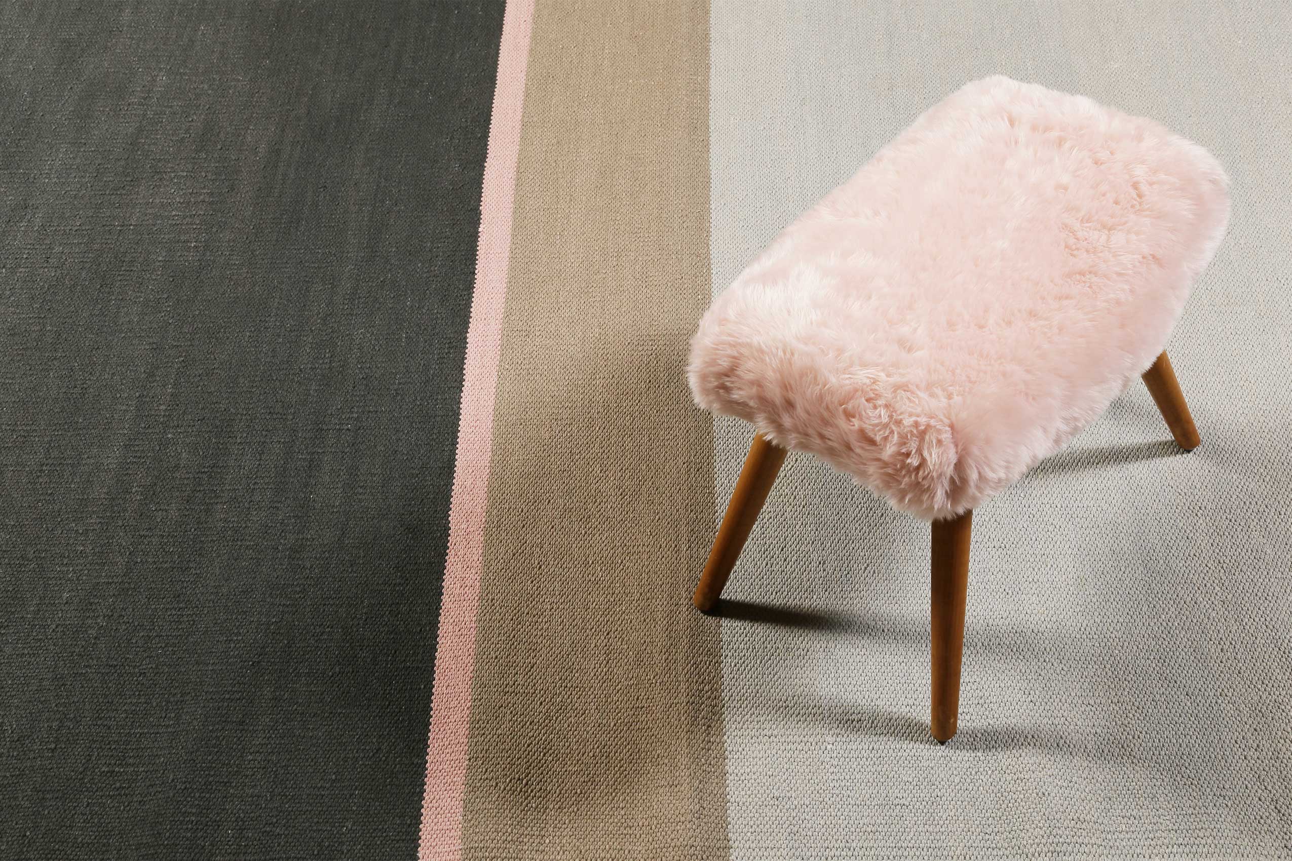 Esprit Kelim Teppich Anthrazit Grau aus Baumwolle » Midas Kelim « - Ansicht 6