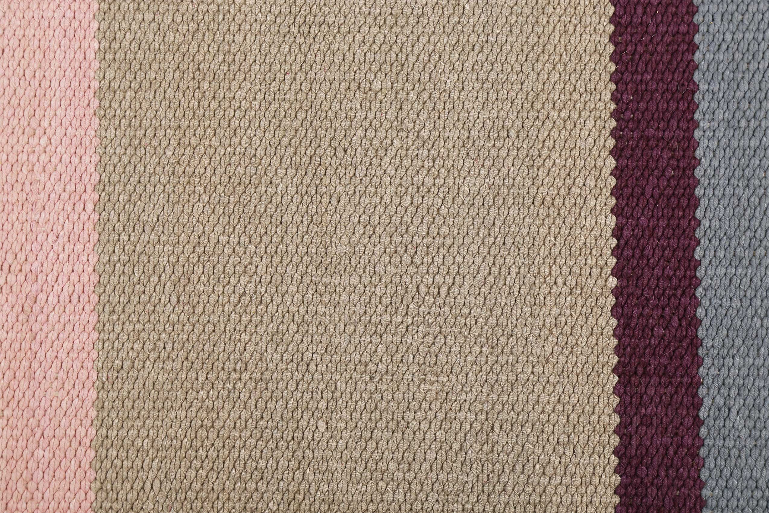 Esprit Kelim Teppich Grau Rosa aus Baumwolle » Midas Kelim « - Ansicht 5