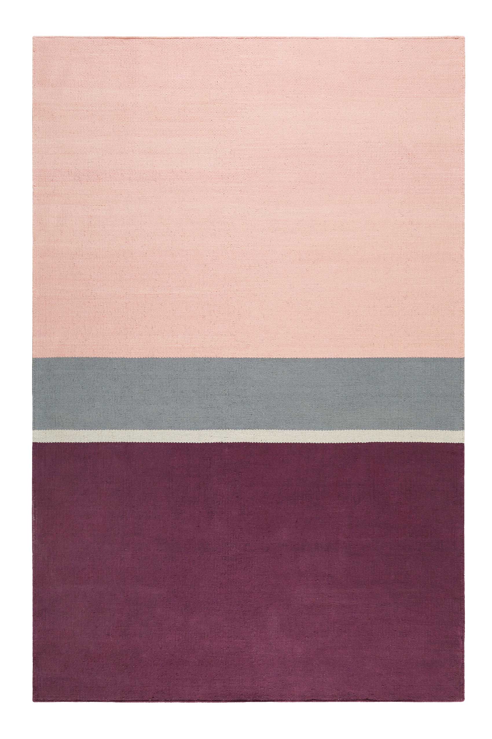 Esprit Kelim Teppich Violett Rosa aus Baumwolle » Midas Kelim « - Ansicht 1