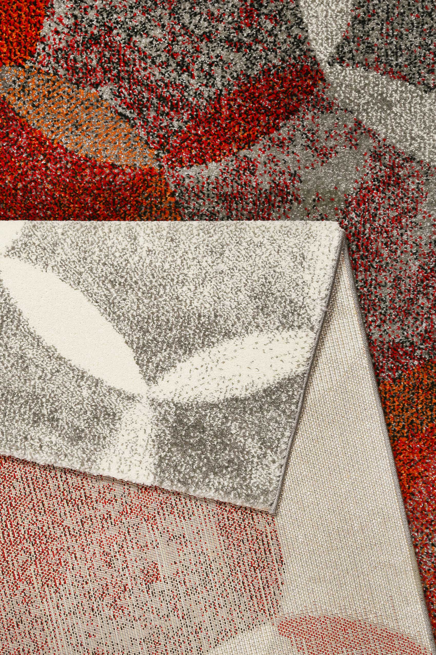 Esprit Teppich Rot Grau 