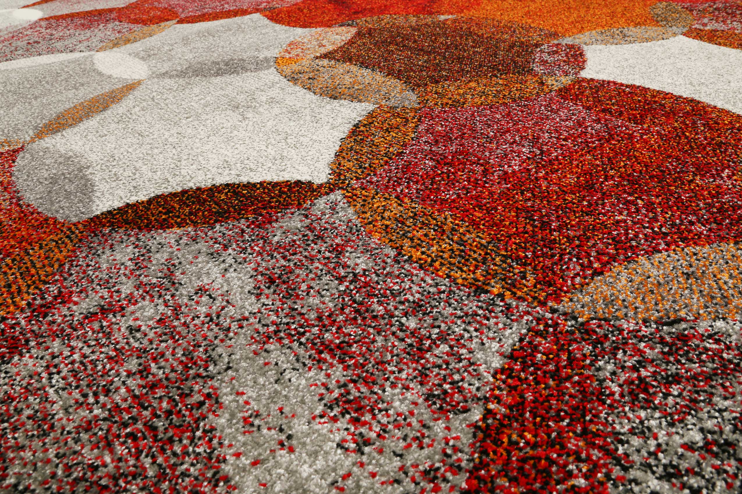 Esprit Teppich Rot Grau 