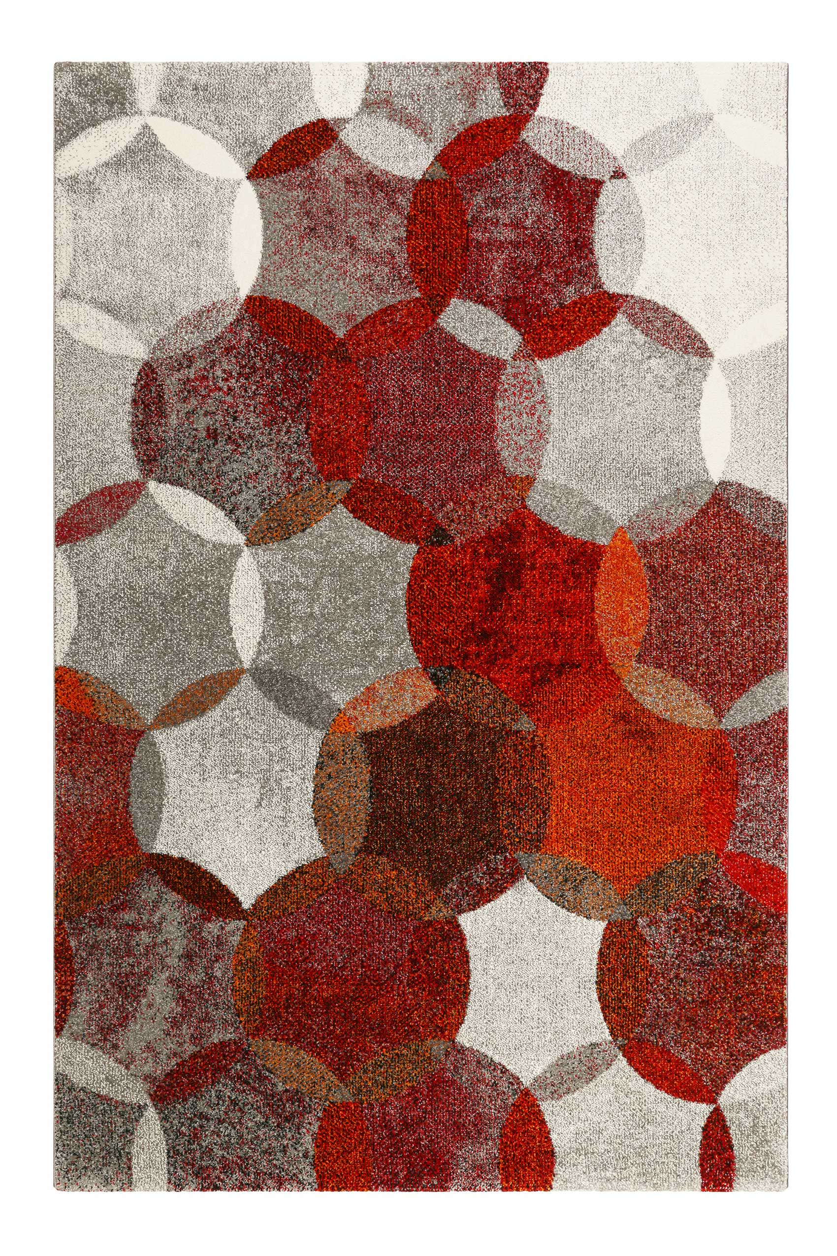 Esprit Teppich Rot Grau 