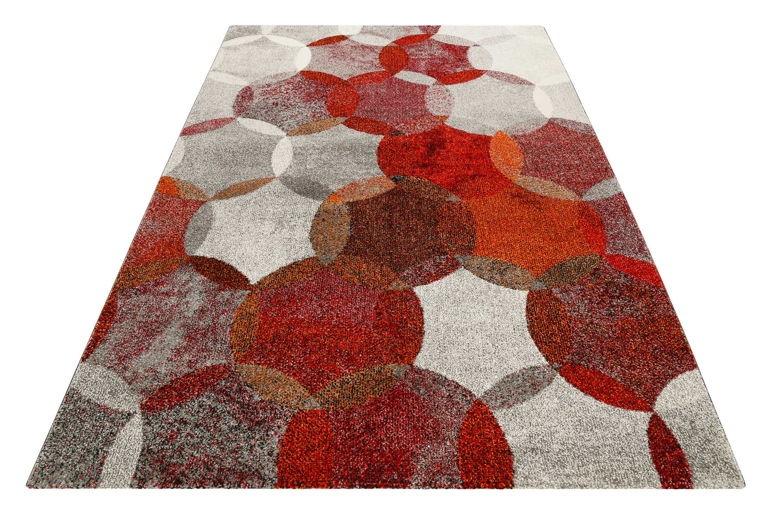 Esprit Teppich Rot Grau 