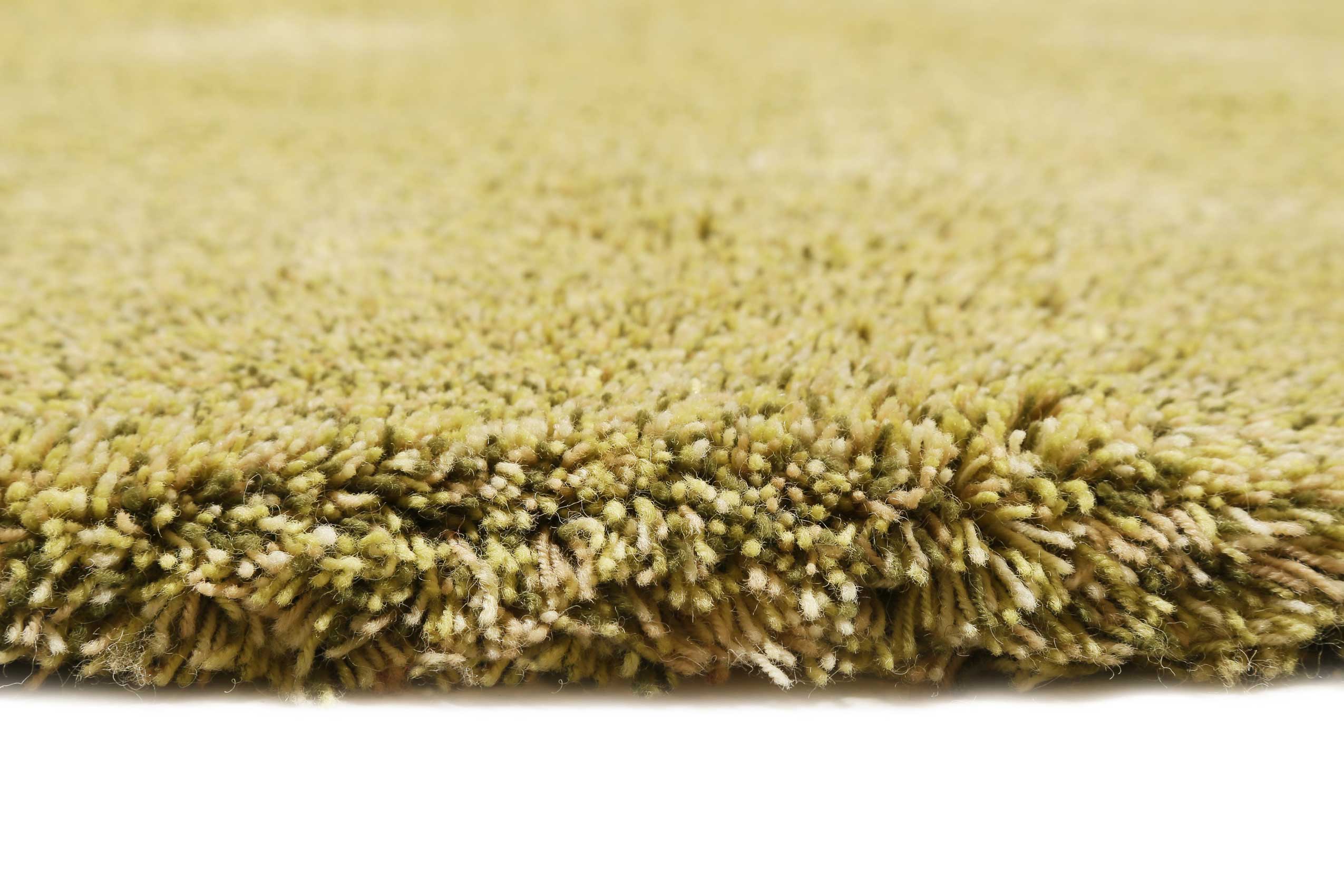 Esprit Wollteppich Grün meliert Hochflor 