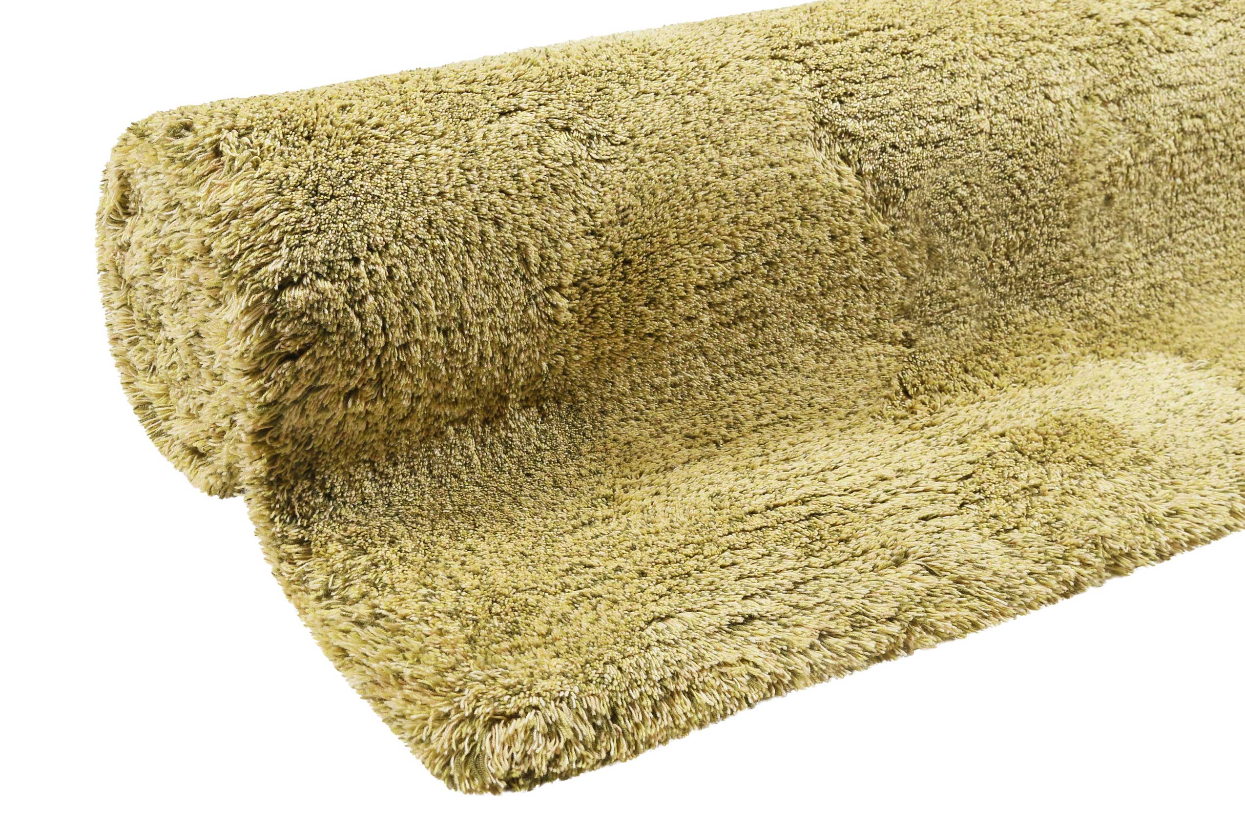Esprit Wollteppich Grün meliert Hochflor 